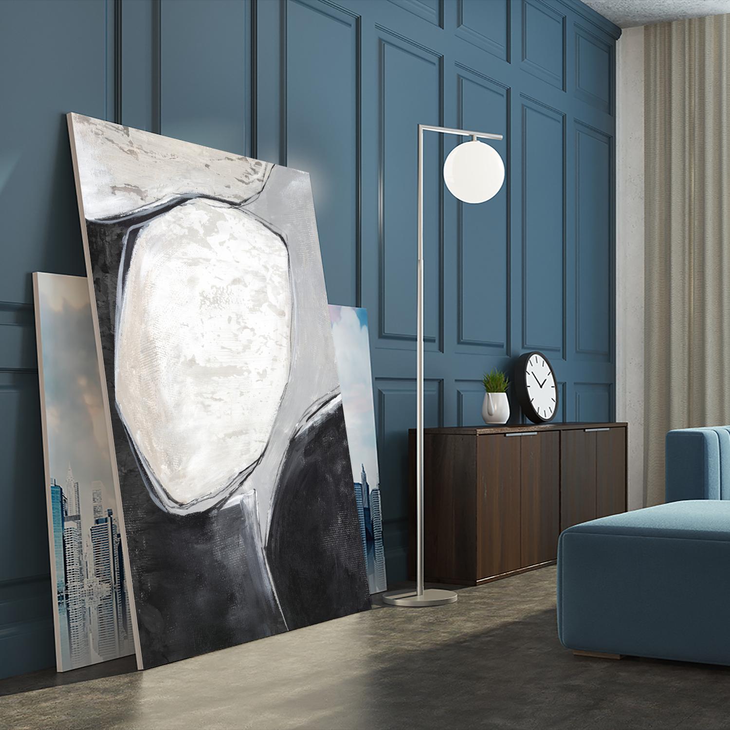 Falling Rocks I by PI Studio on GIANT ART - grey shapes