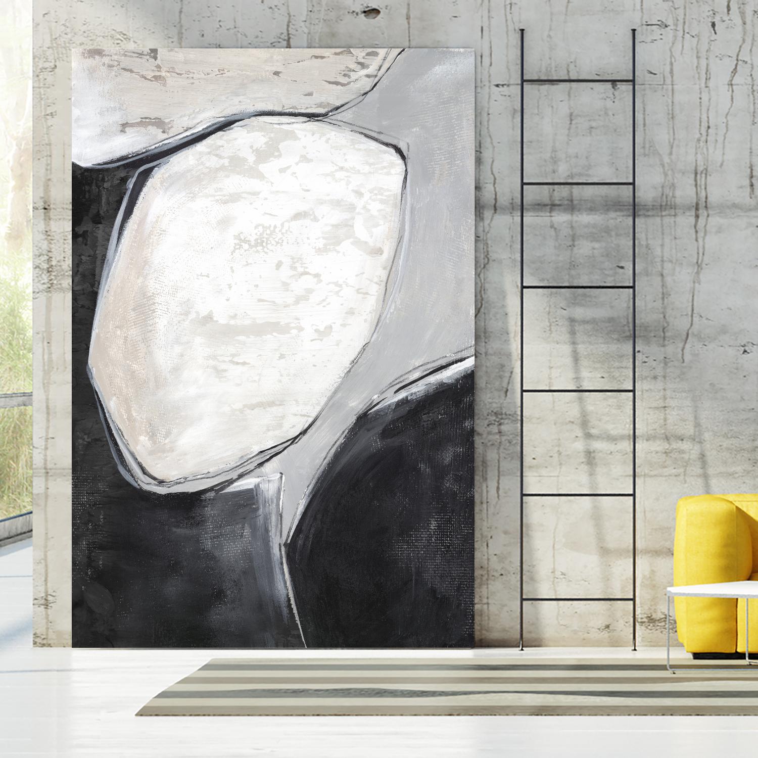 Falling Rocks I by PI Studio on GIANT ART - grey shapes