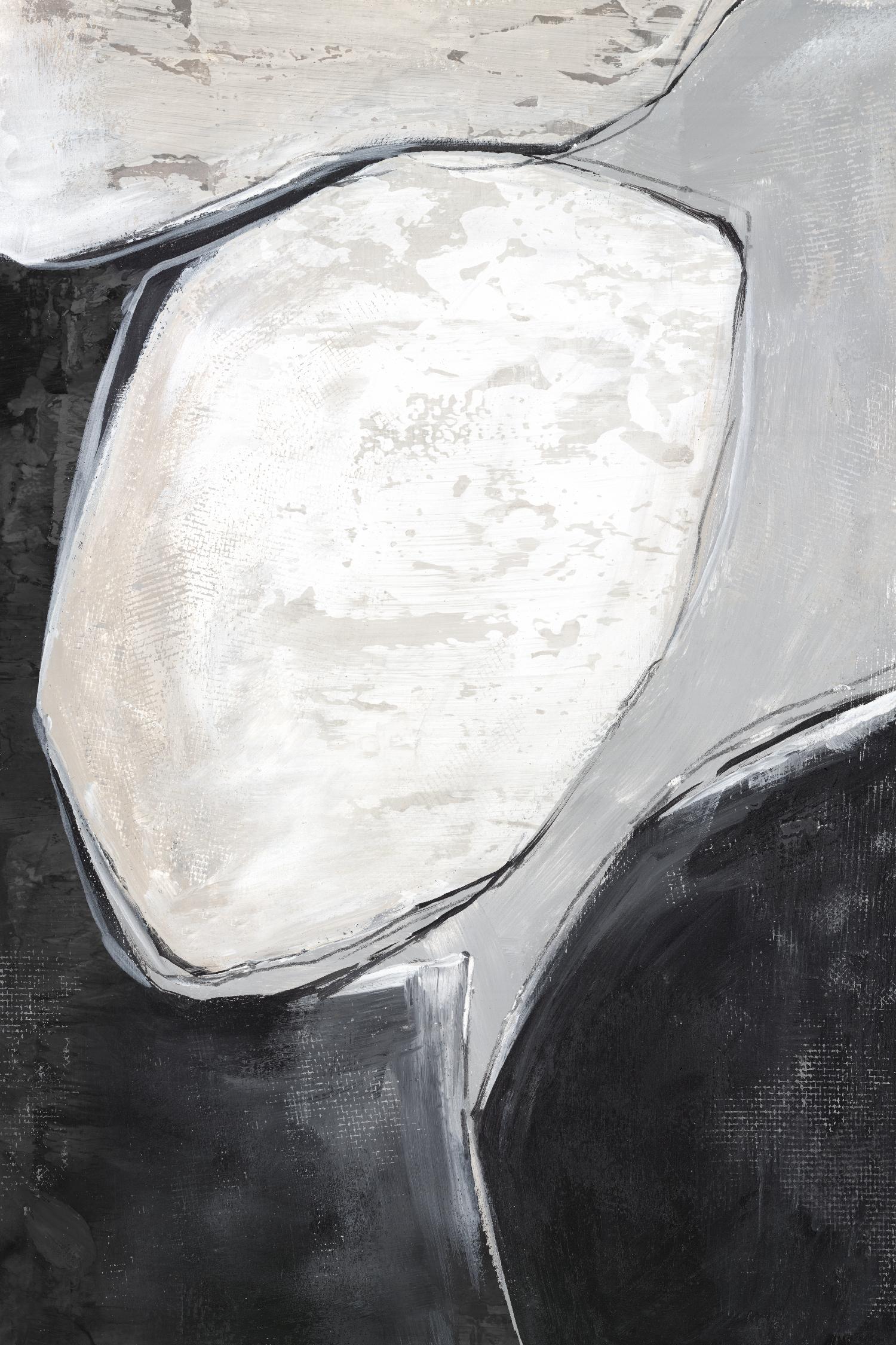 Falling Rocks I by PI Studio on GIANT ART - grey shapes