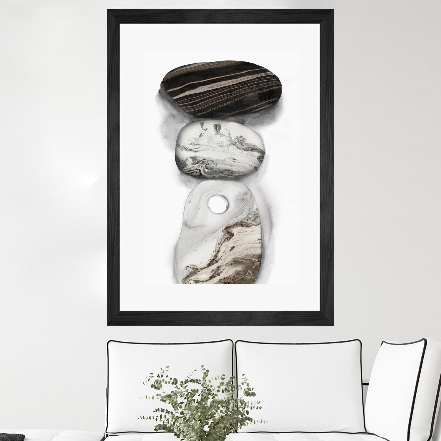 Majestic Rocks I by PI Studio on GIANT ART - white abstract