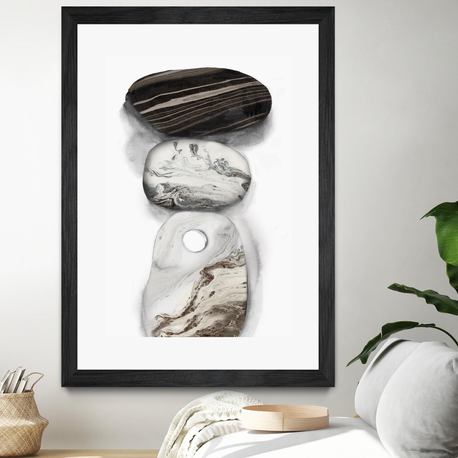Majestic Rocks I by PI Studio on GIANT ART - white abstract