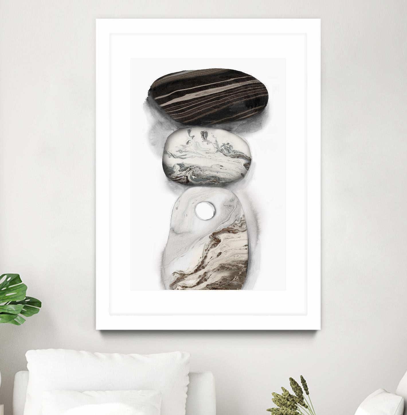 Majestic Rocks I by PI Studio on GIANT ART - white abstract