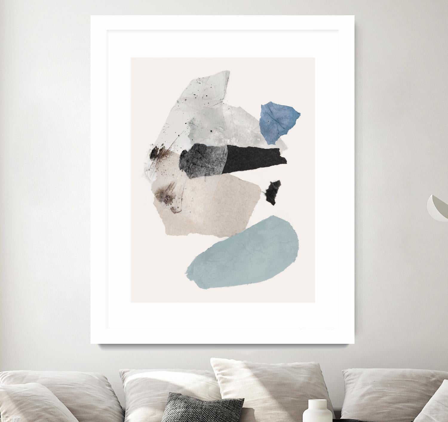 Pieces of Fun II by PI Studio on GIANT ART - beige abstract