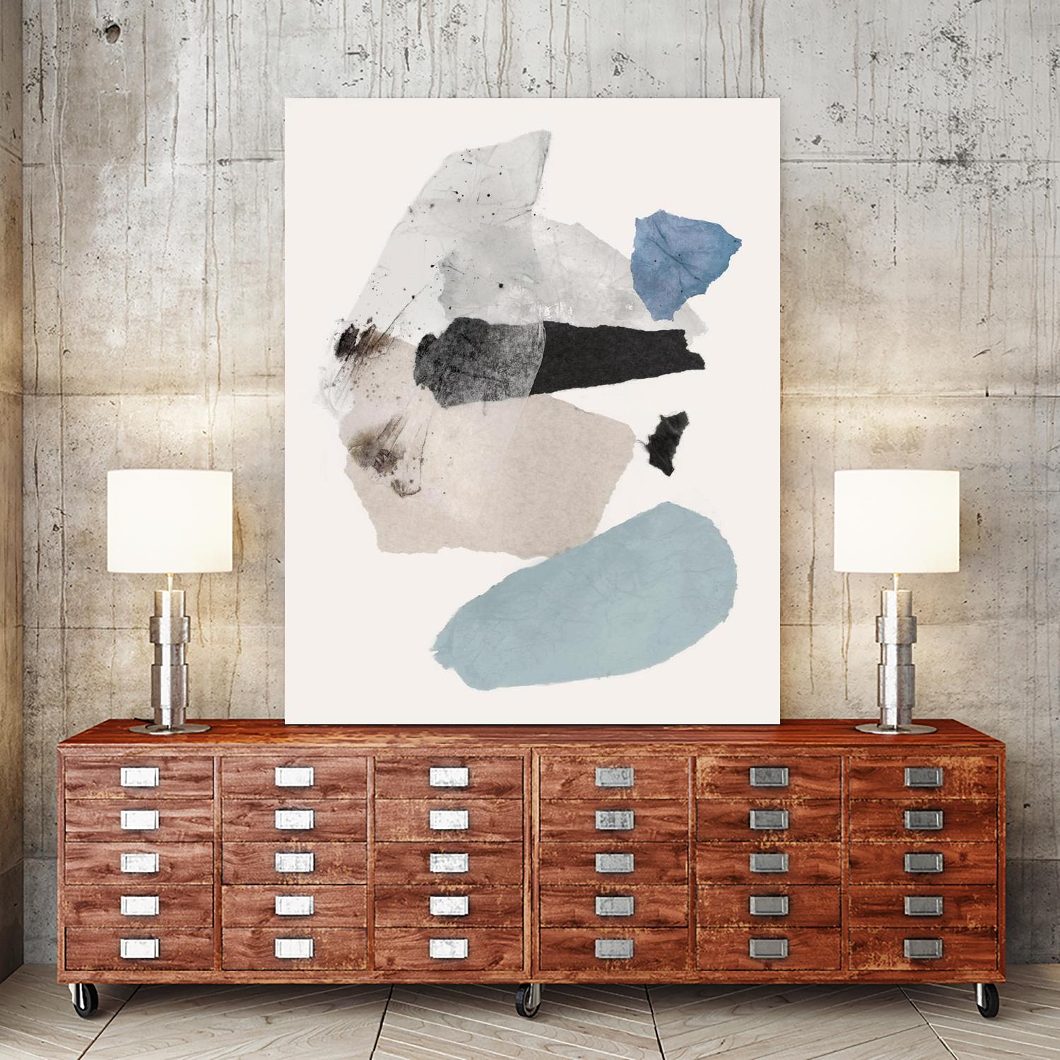 Pieces of Fun II by PI Studio on GIANT ART - beige abstract