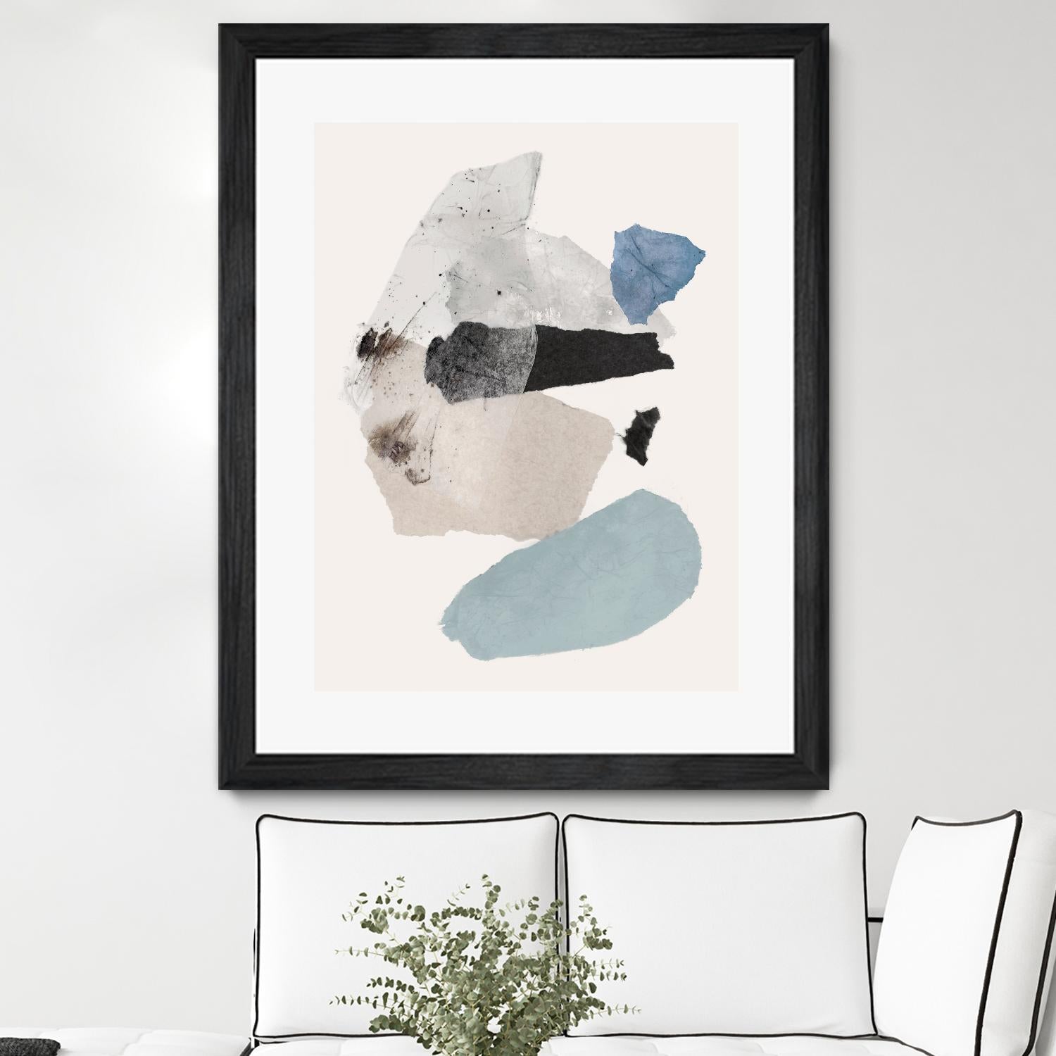 Pieces of Fun II by PI Studio on GIANT ART - beige abstract