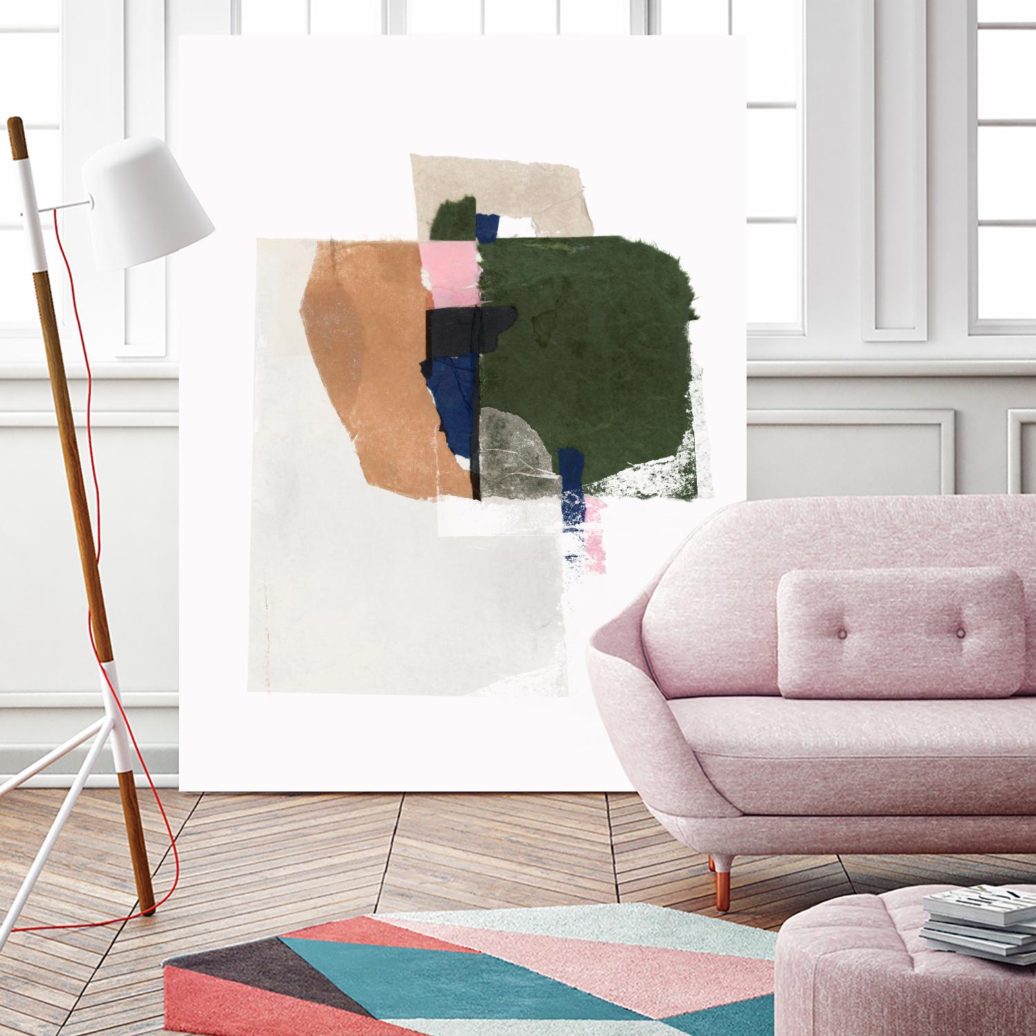 Patchwork Pieces I by PI Studio on GIANT ART - abstract