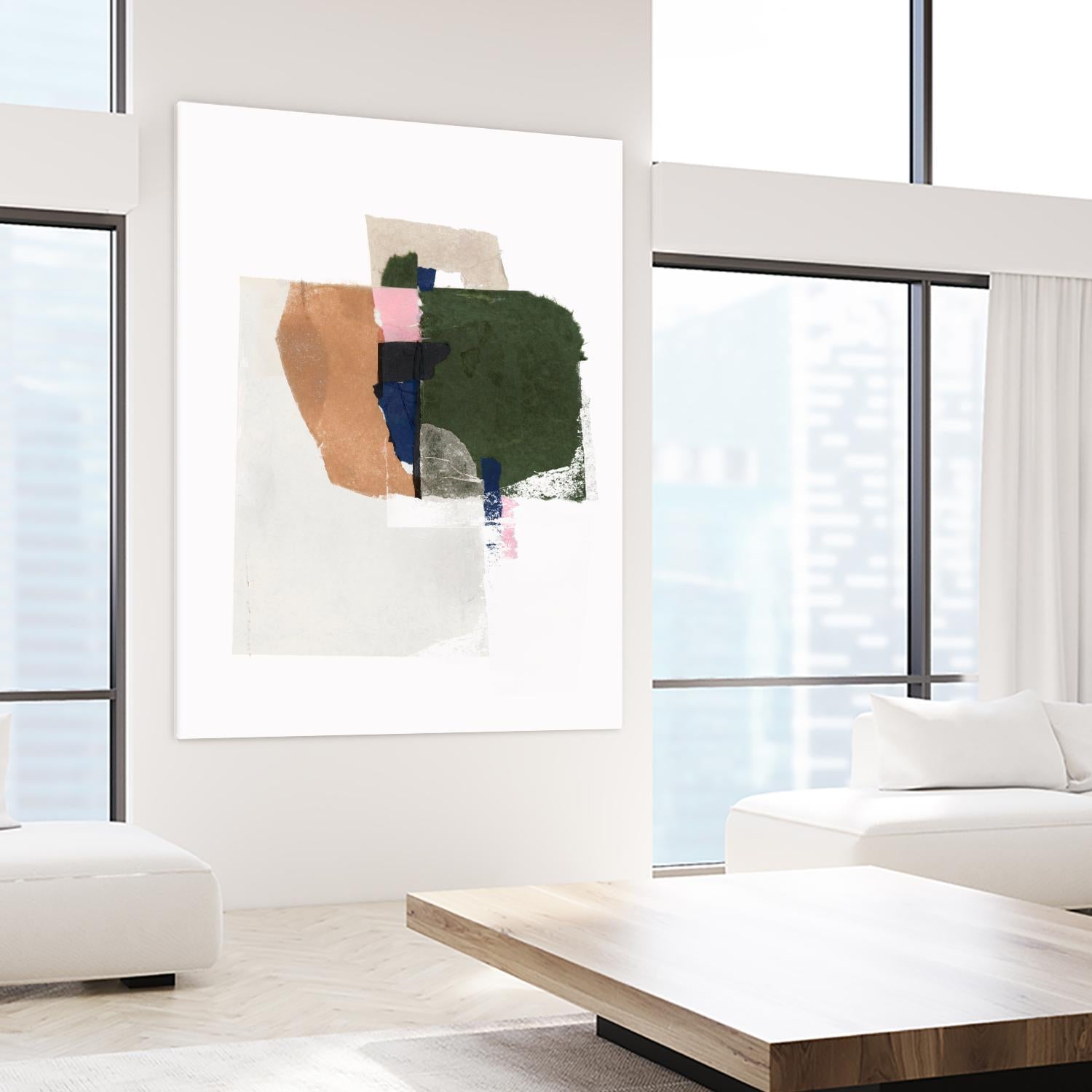 Patchwork Pieces I by PI Studio on GIANT ART - abstract