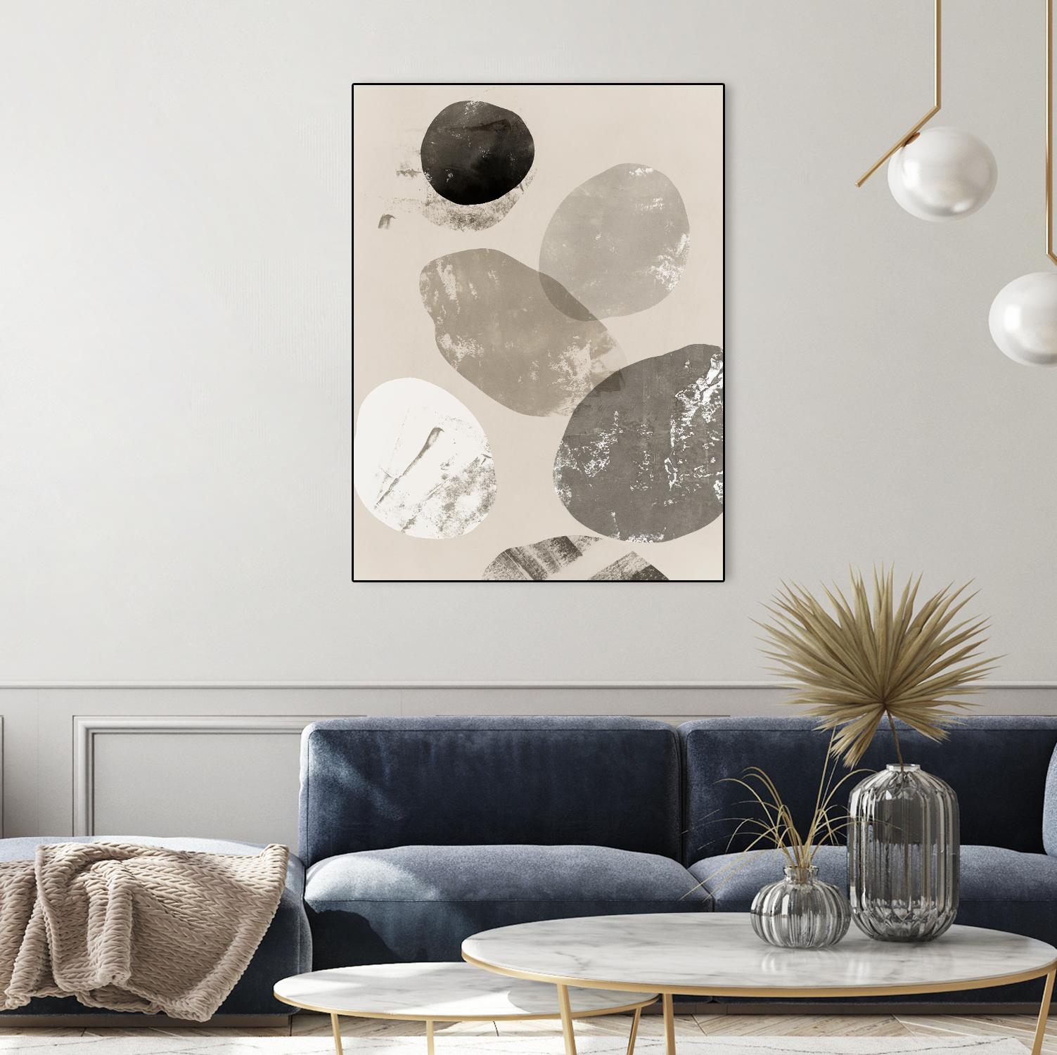 Floating Rocks I by PI Studio on GIANT ART - abstract