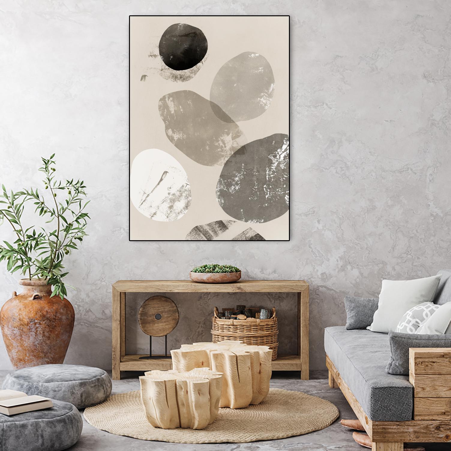 Floating Rocks I by PI Studio on GIANT ART - abstract