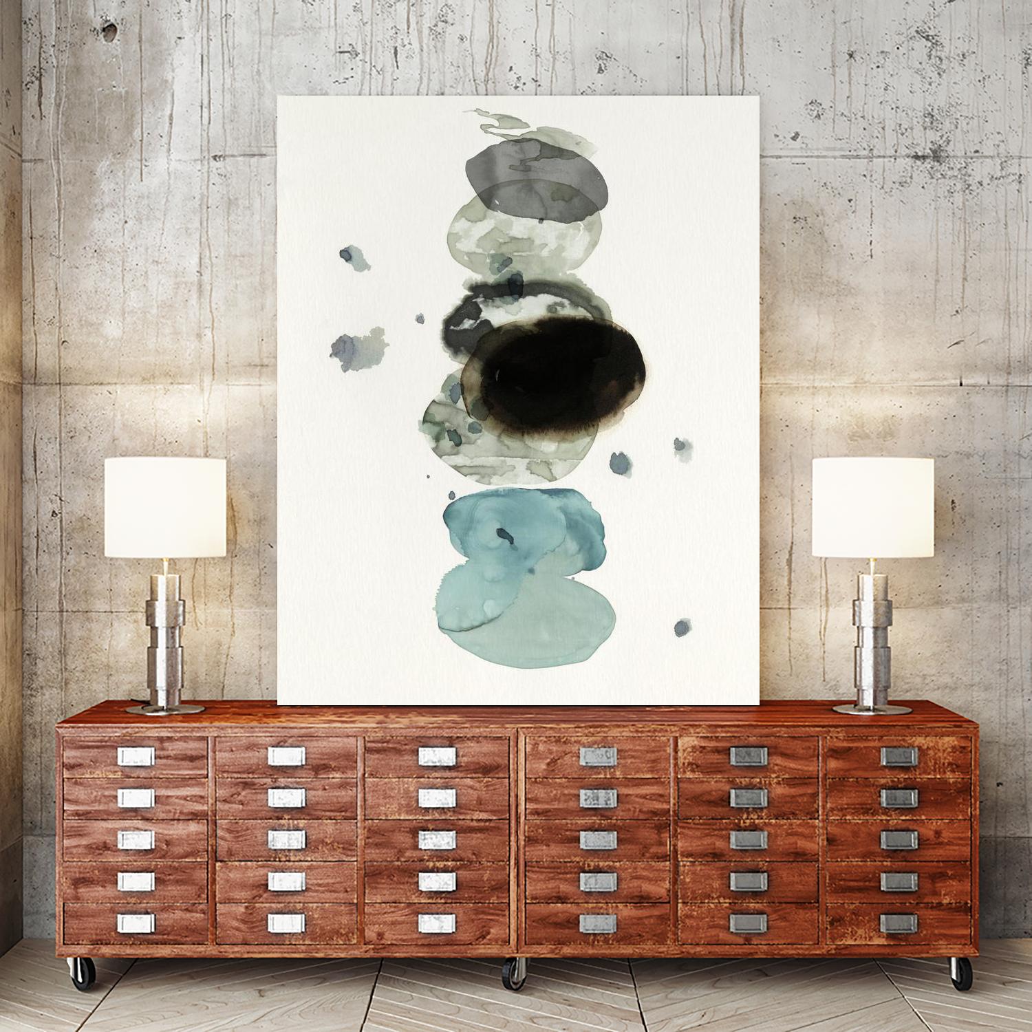 In Order I by PI Studio on GIANT ART - green abstract