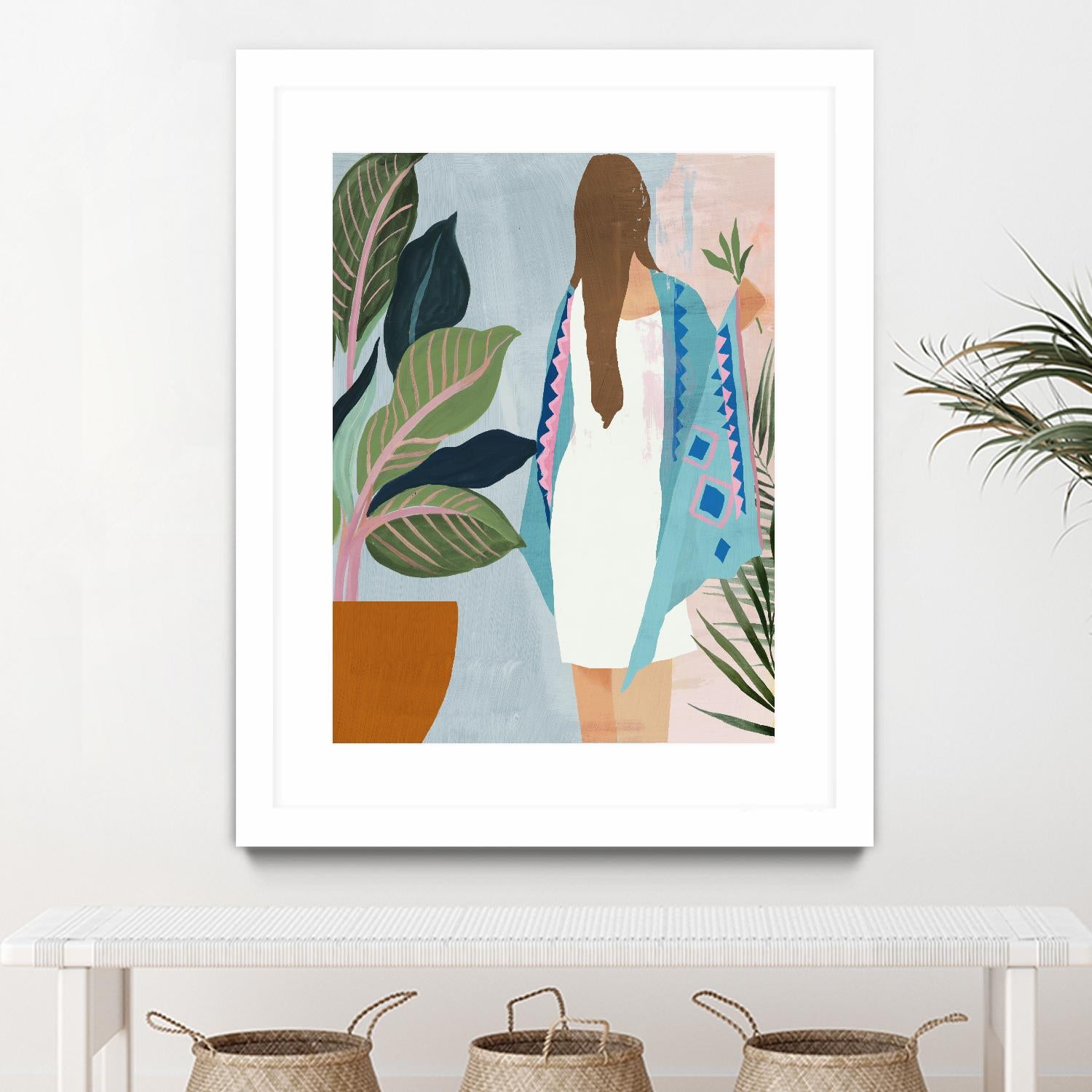 Plant Lady II by Pi Studio on GIANT ART - green botanical fashion