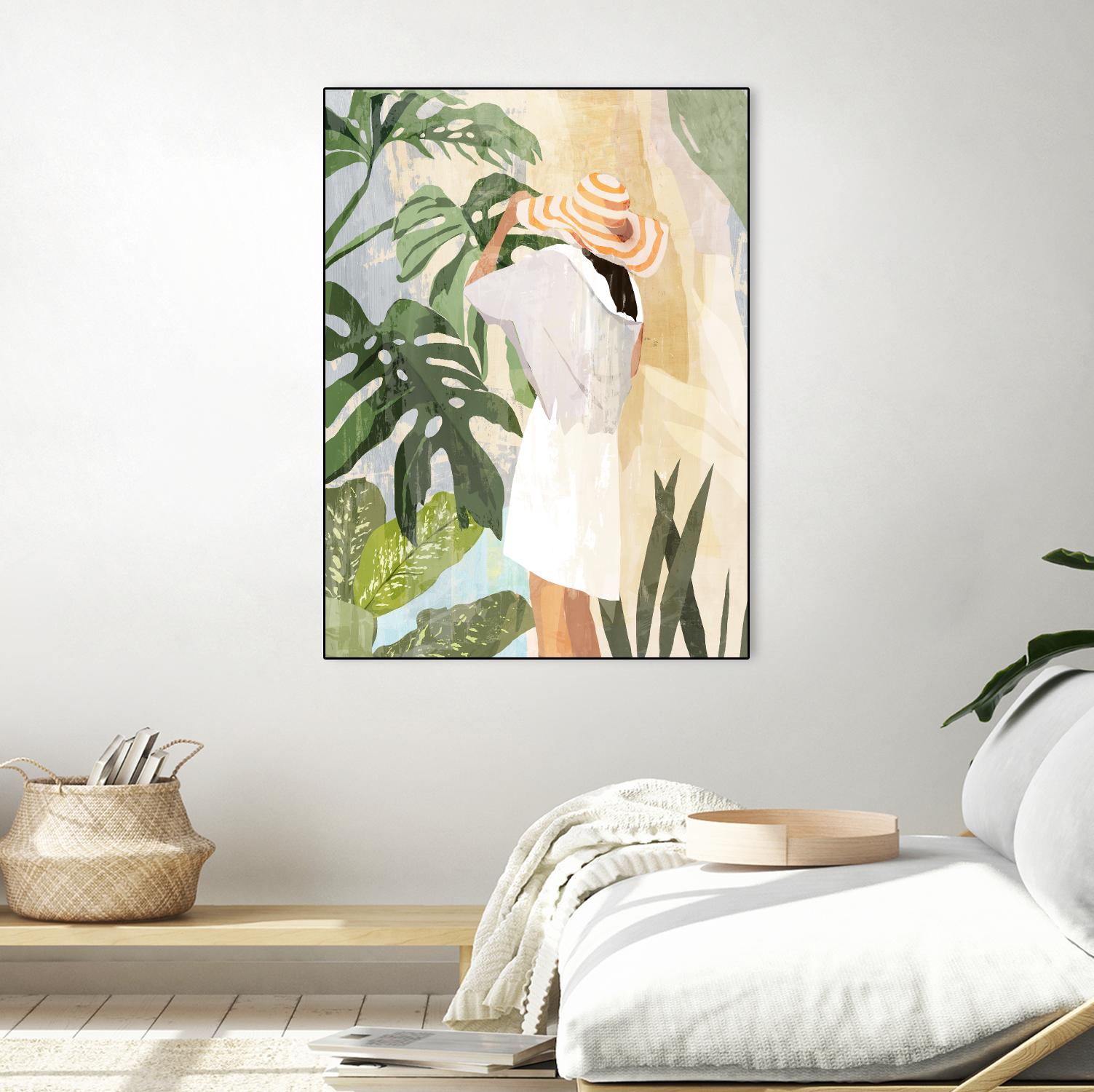 Plant Lady III by PI Studio on GIANT ART - green botanical tropical