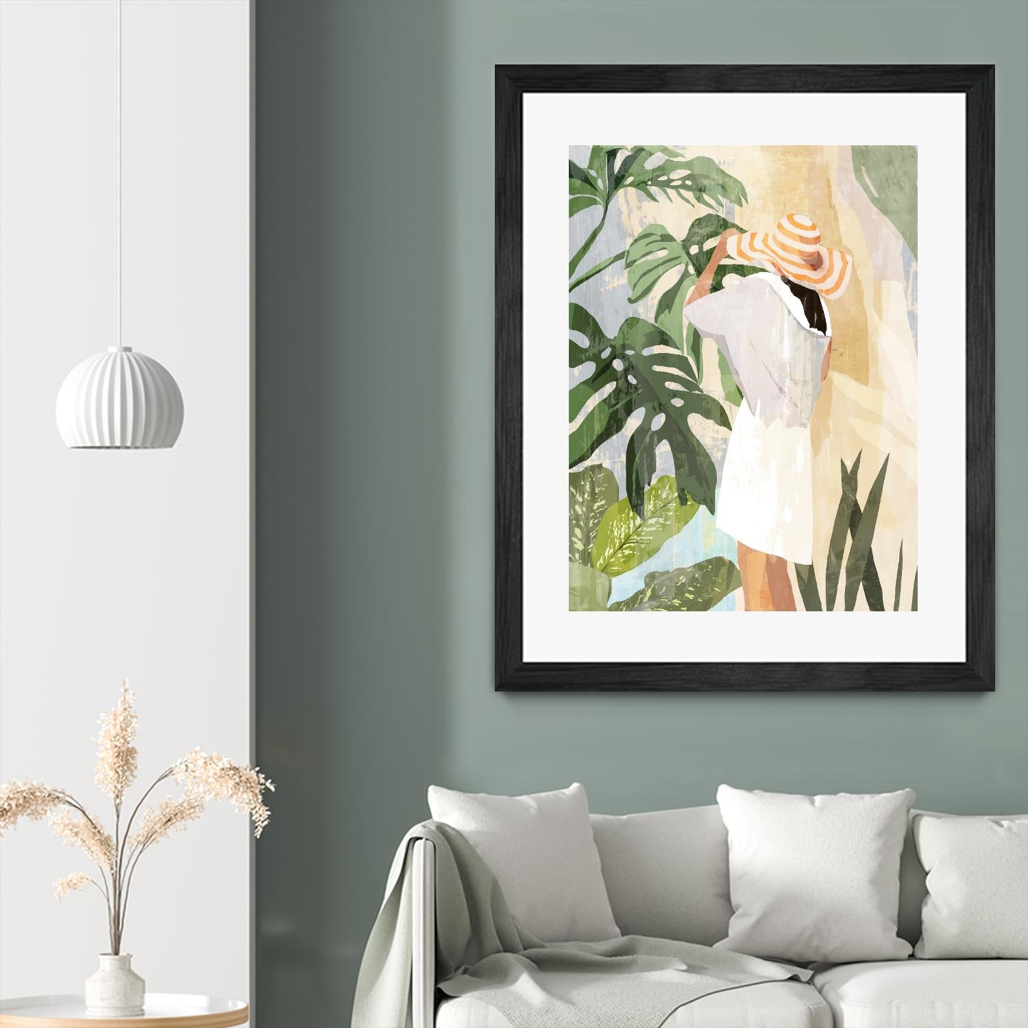 Plant Lady III by PI Studio on GIANT ART - green botanical tropical