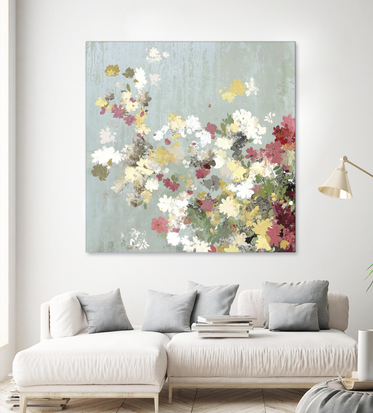 Abstract Bouquet I by Allison Pearce on GIANT ART - white floral