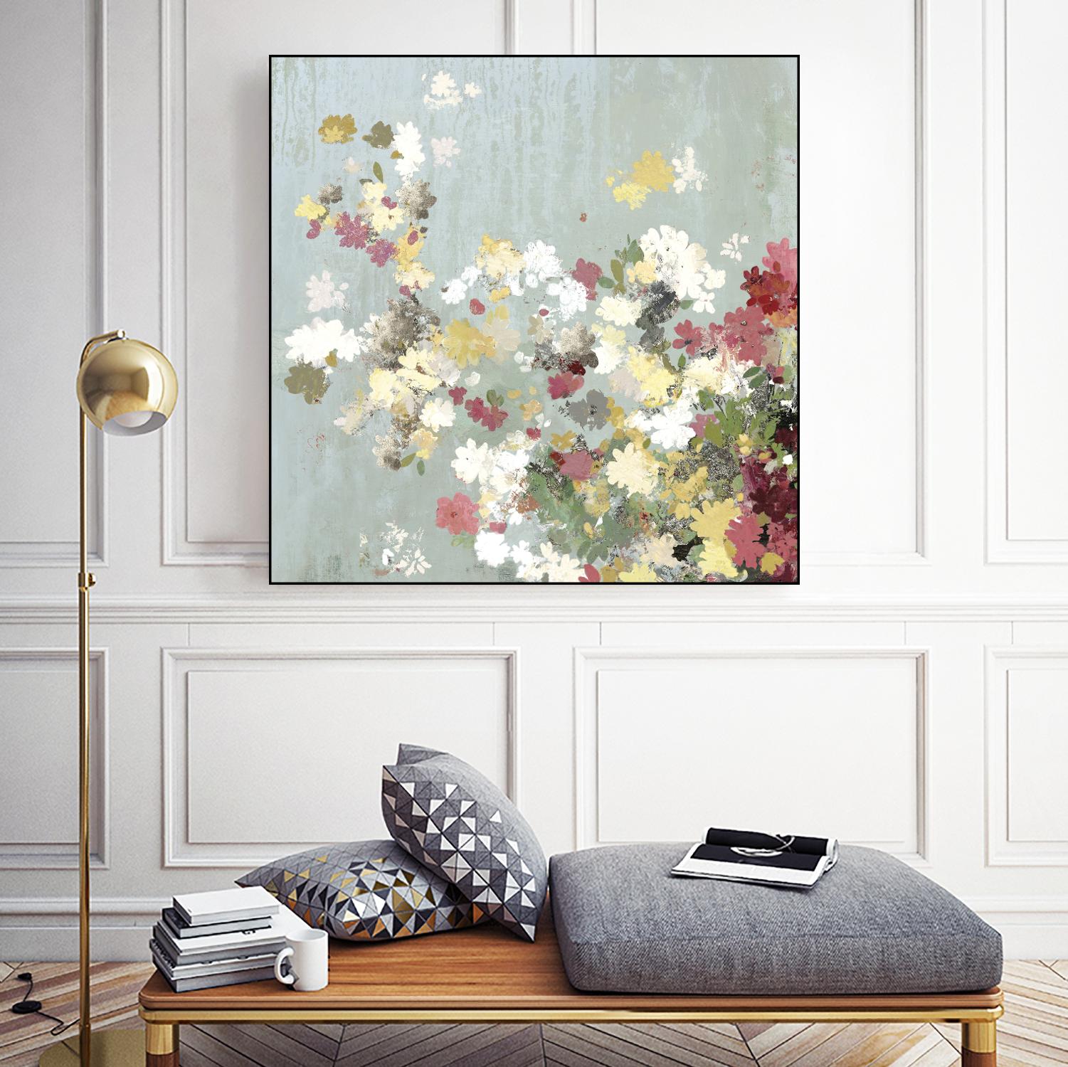 Abstract Bouquet I by Allison Pearce on GIANT ART - white floral