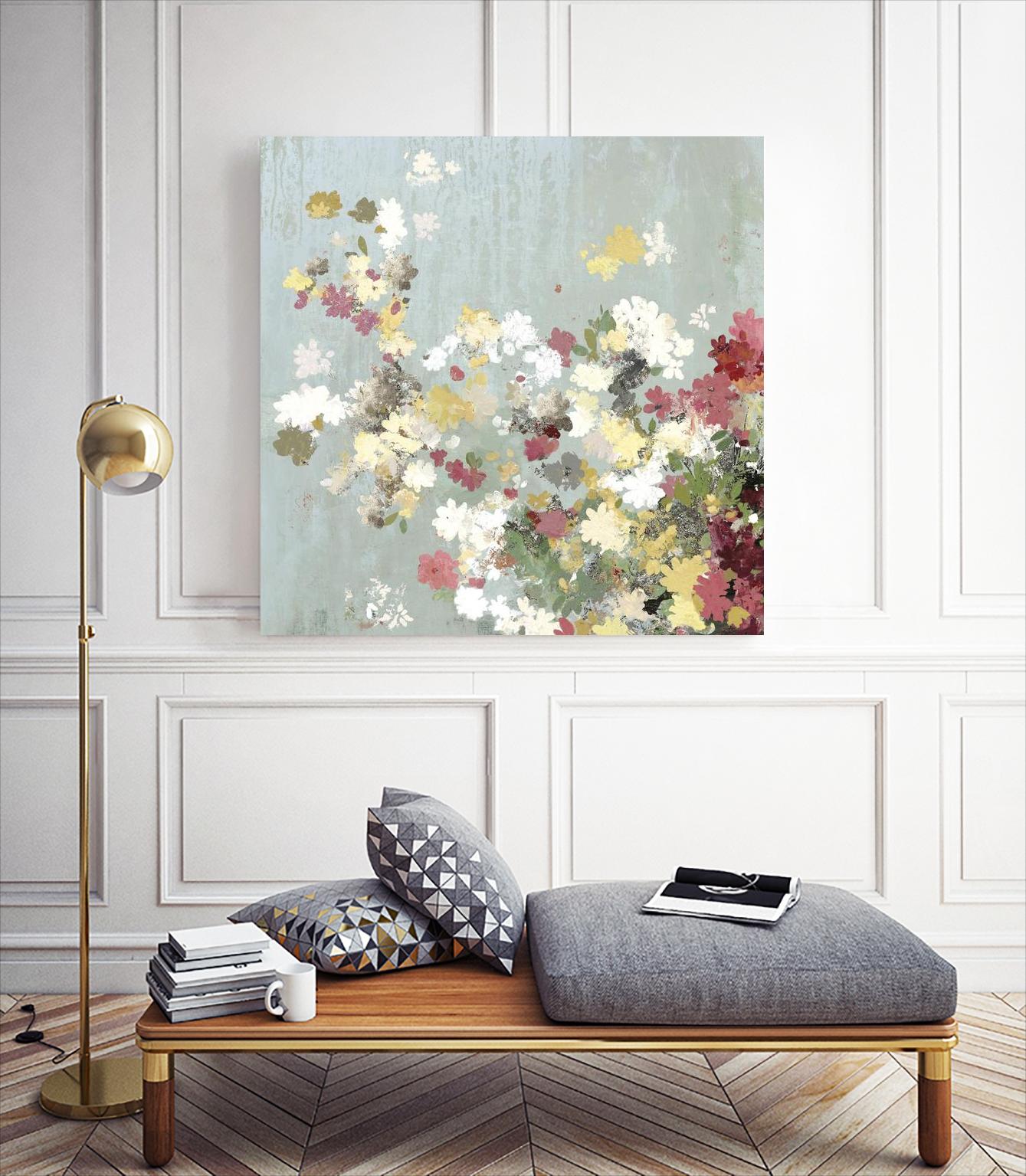 Abstract Bouquet I by Allison Pearce on GIANT ART - white floral