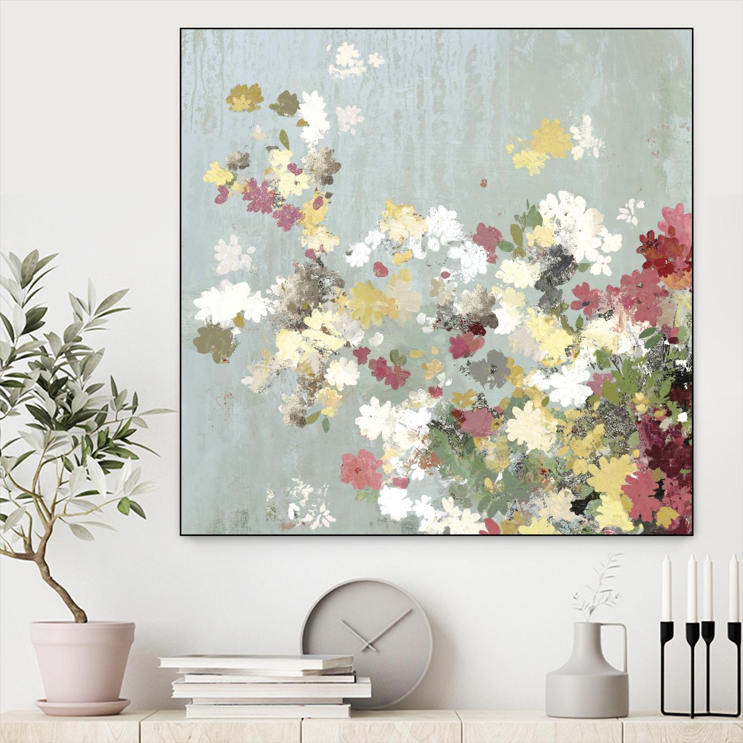 Abstract Bouquet I by Allison Pearce on GIANT ART - white floral
