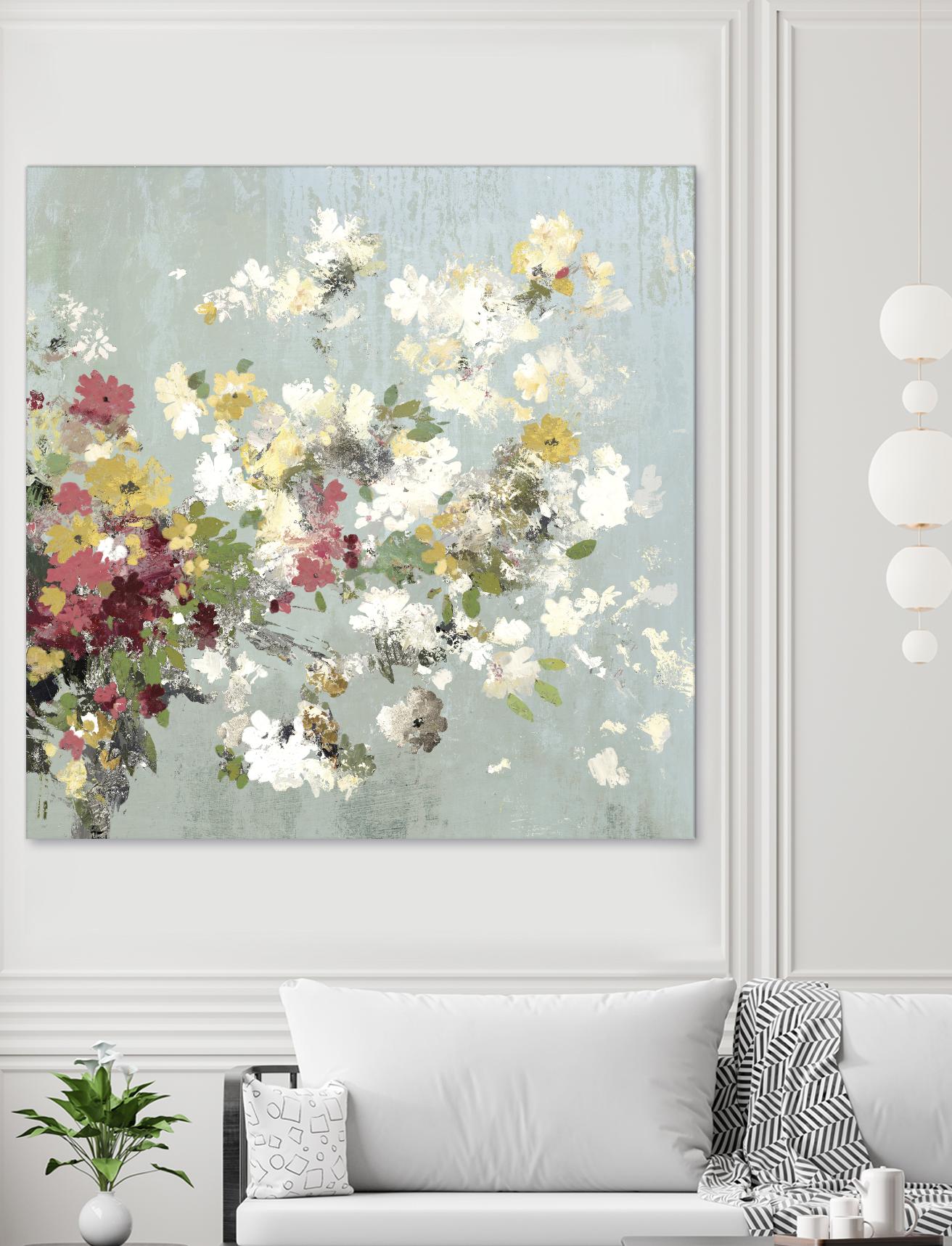 Abstract Bouquet II by Allison Pearce on GIANT ART - white floral