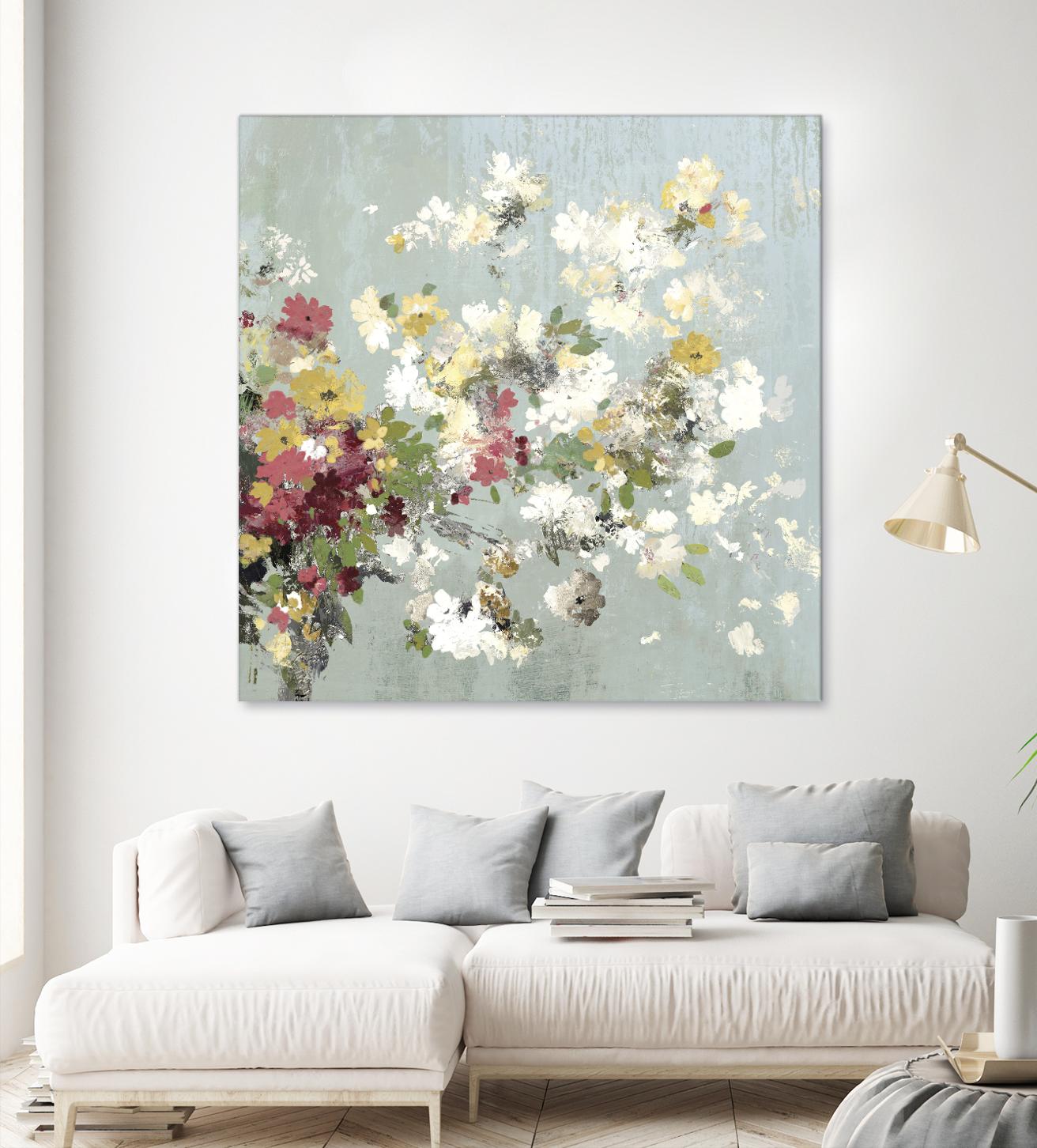 Abstract Bouquet II by Allison Pearce on GIANT ART - white floral