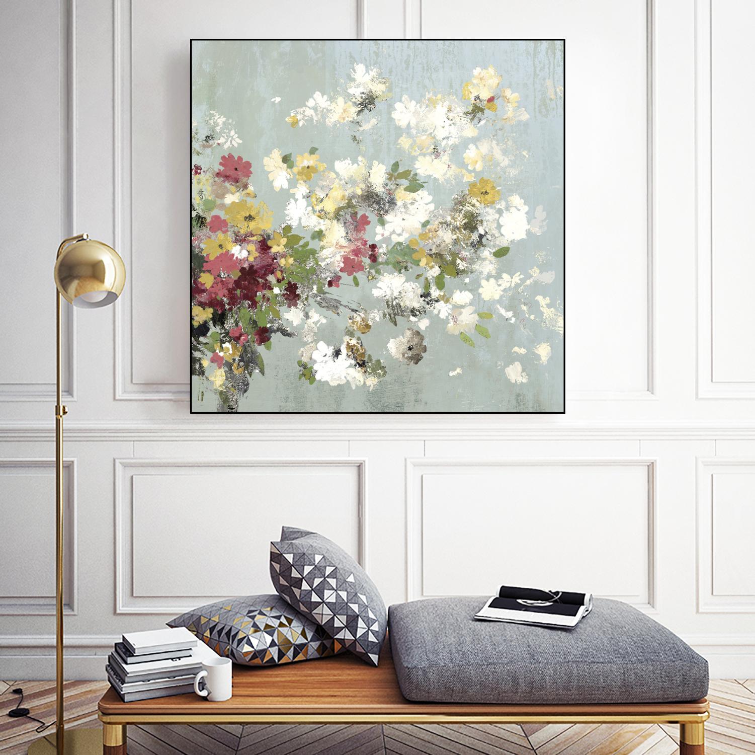 Abstract Bouquet II by Allison Pearce on GIANT ART - white floral