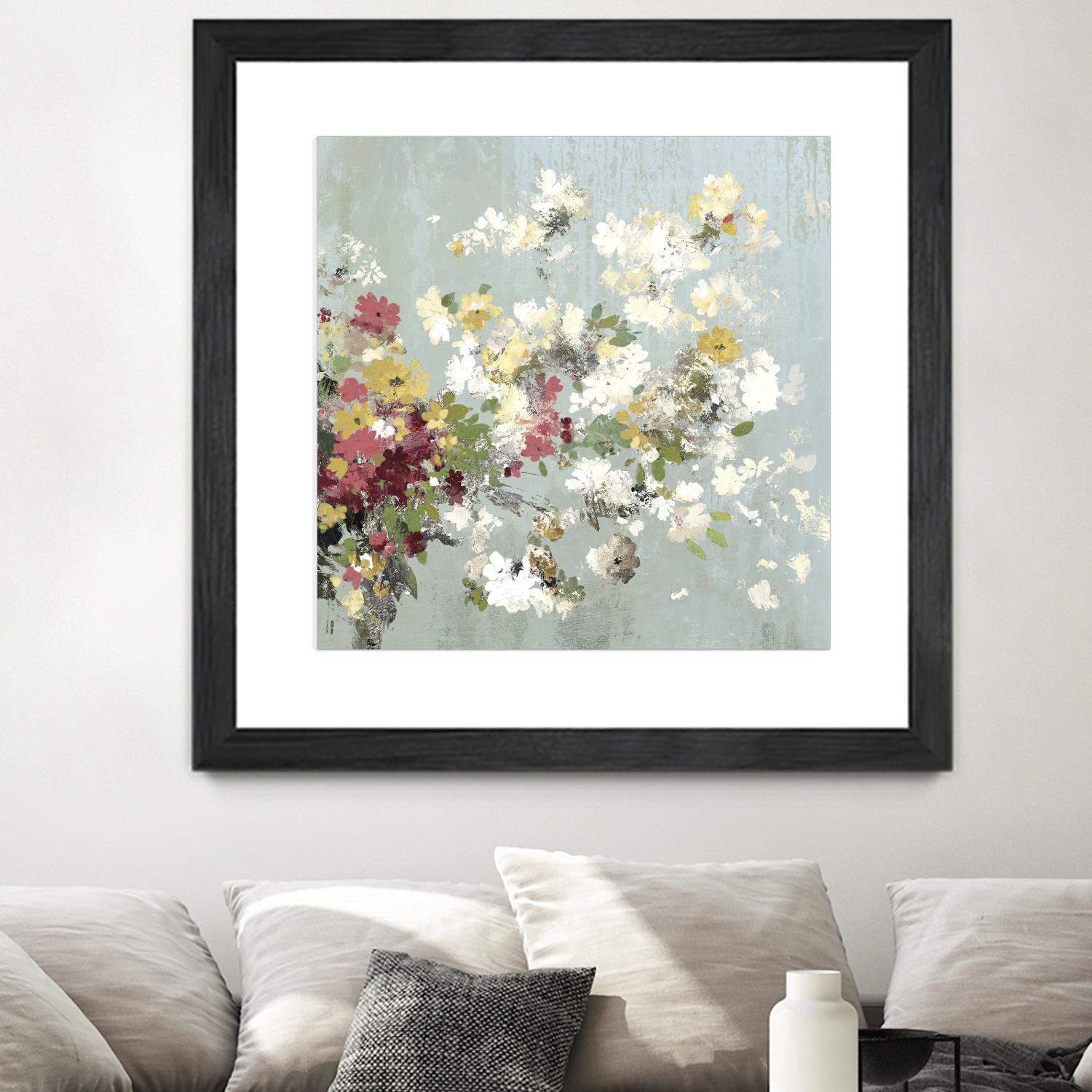Abstract Bouquet II by Allison Pearce on GIANT ART - white floral
