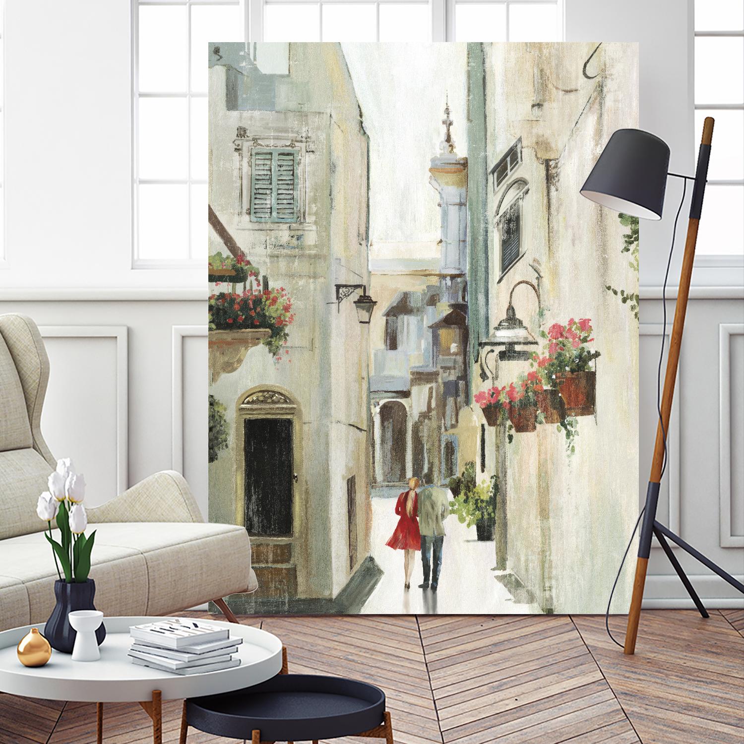 Parisian Walktrough by Allison Pearce on GIANT ART - beige floral