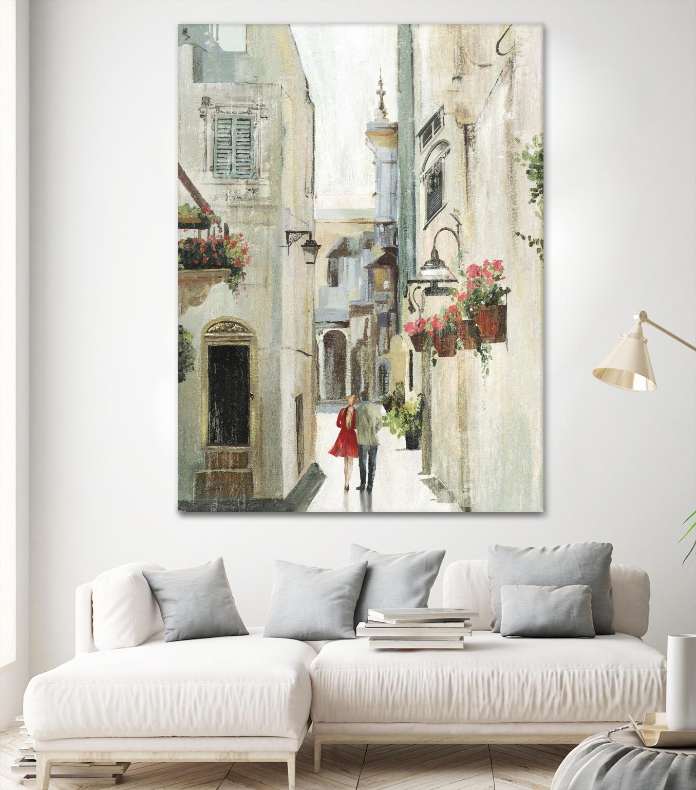 Parisian Walktrough by Allison Pearce on GIANT ART - beige floral