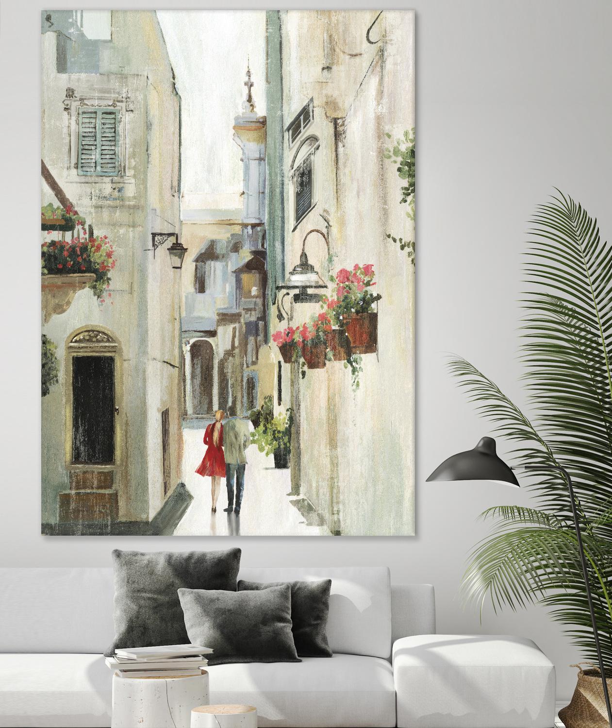 Parisian Walktrough by Allison Pearce on GIANT ART - beige floral