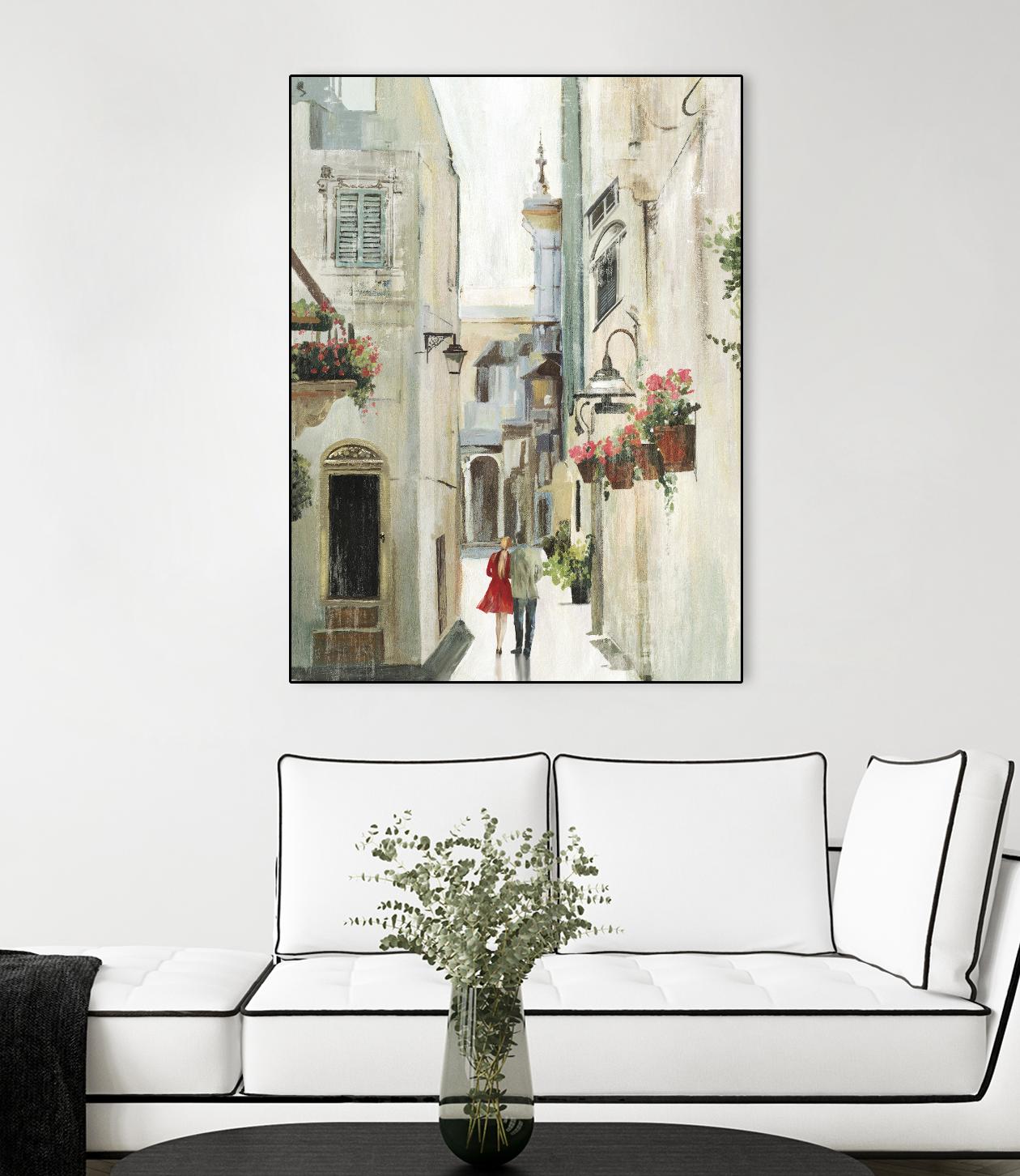 Parisian Walktrough by Allison Pearce on GIANT ART - beige floral