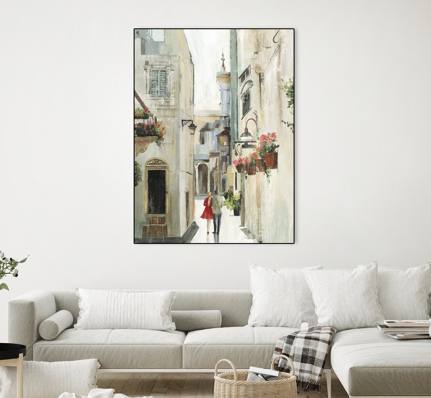 Parisian Walktrough by Allison Pearce on GIANT ART - beige floral