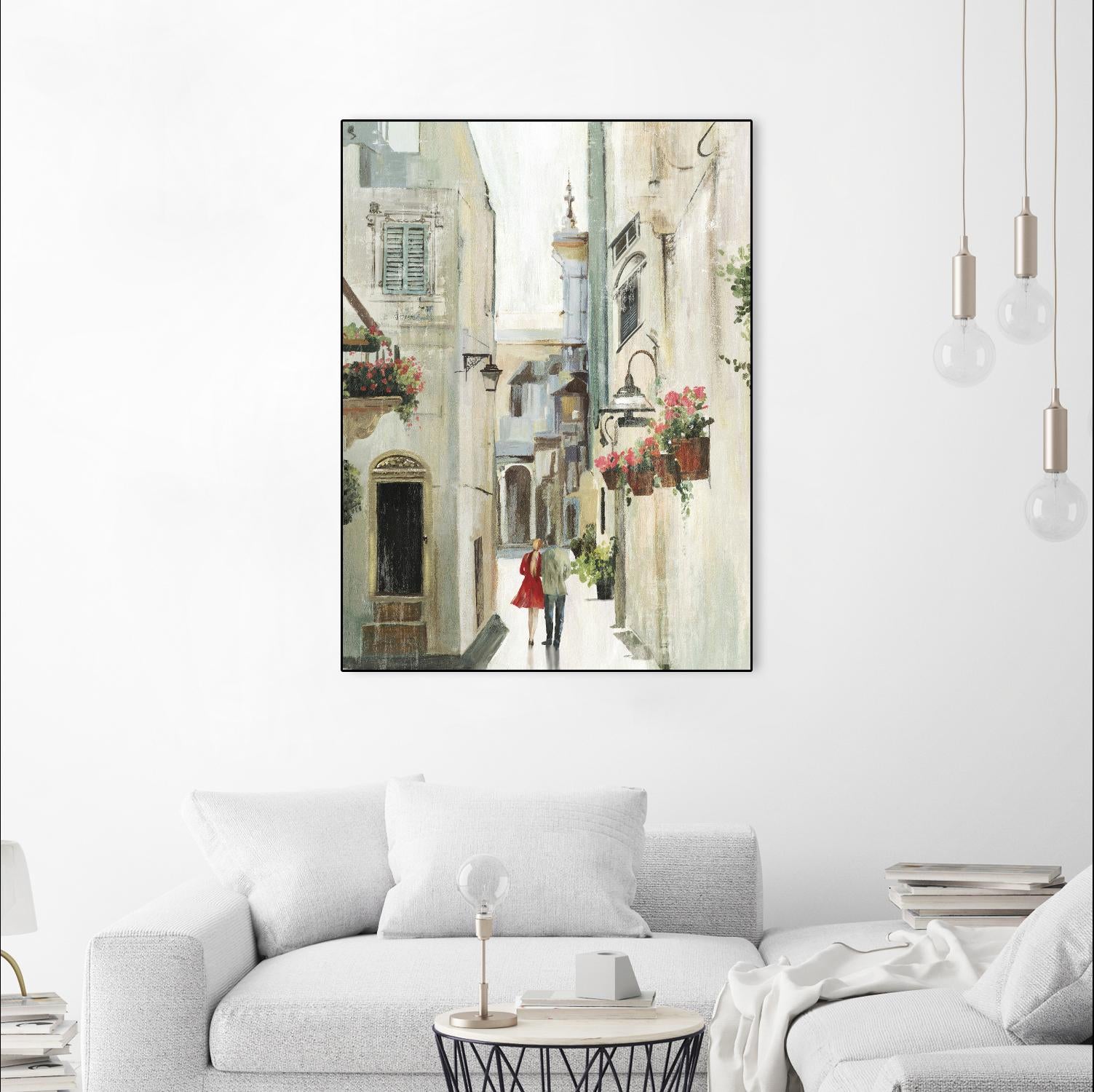 Parisian Walktrough by Allison Pearce on GIANT ART - beige floral
