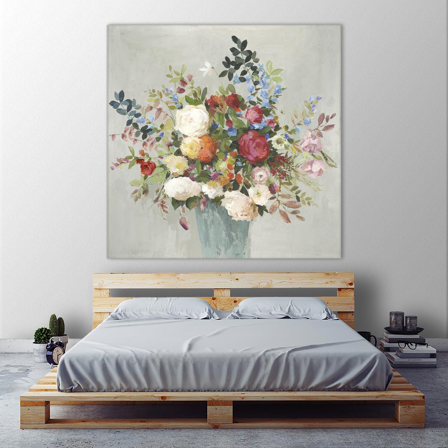 Grande by Allison Pearce on GIANT ART - blue floral