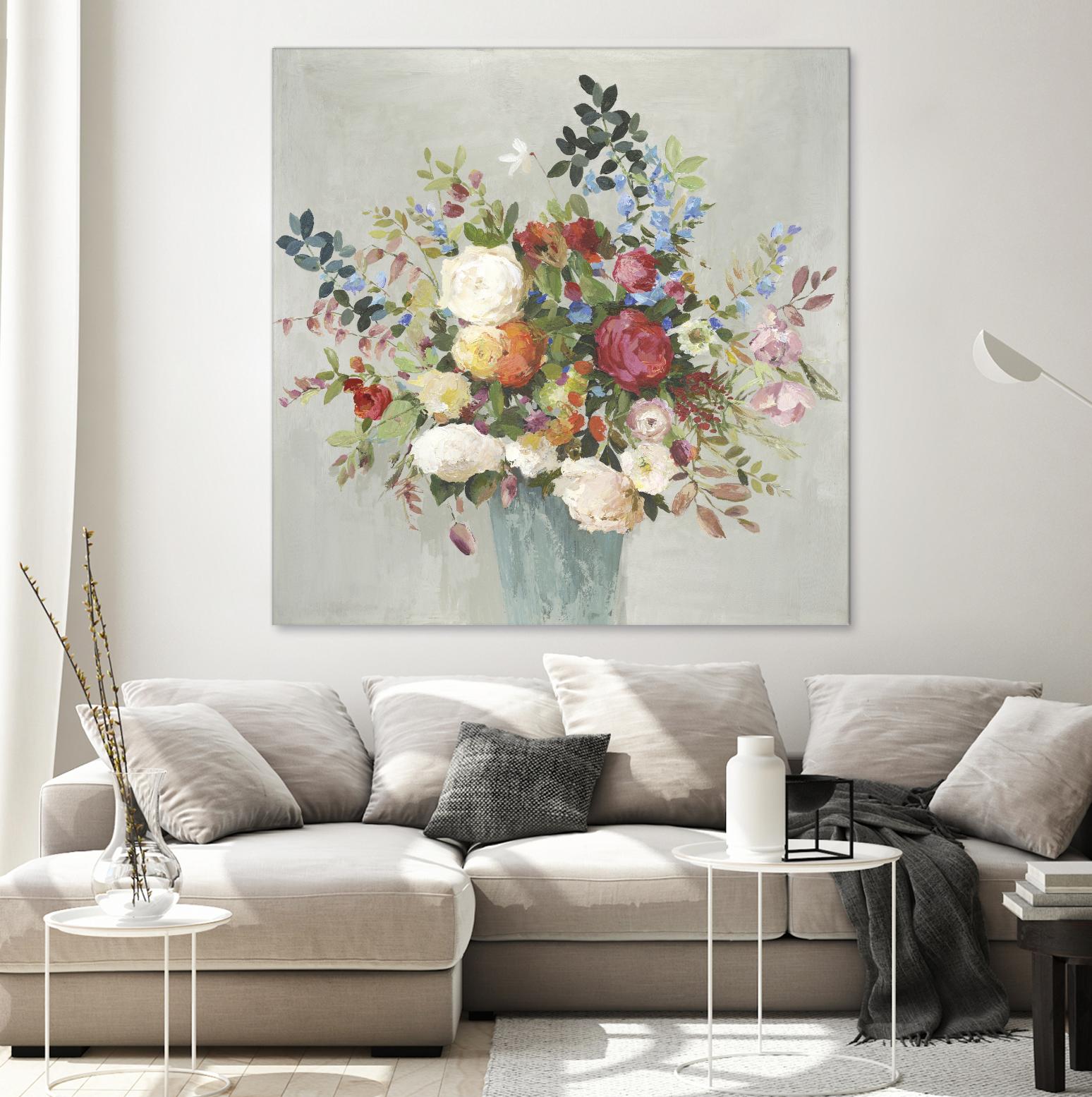 Grande by Allison Pearce on GIANT ART - blue floral