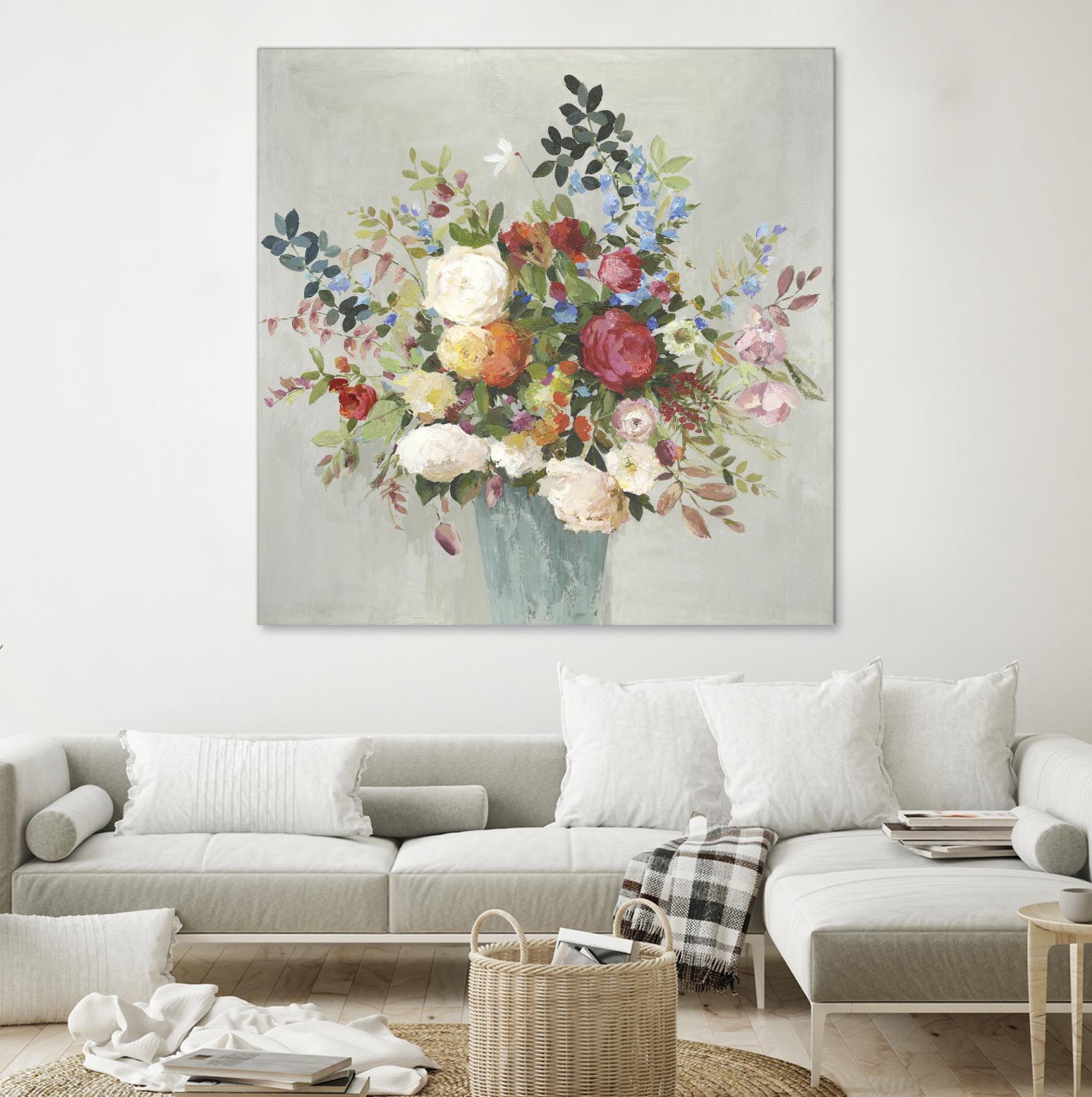 Grande by Allison Pearce on GIANT ART - blue floral