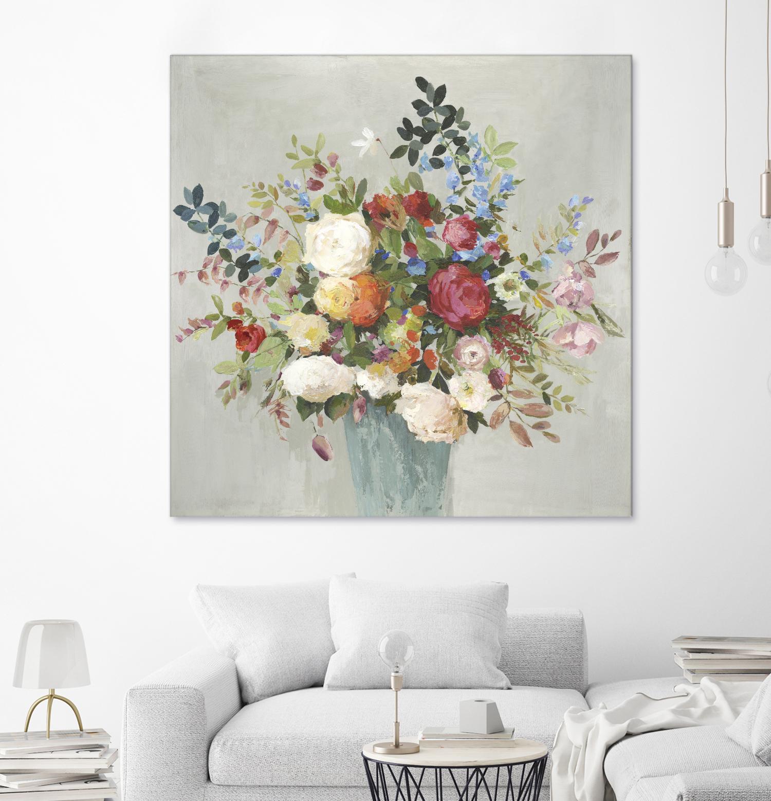 Grande by Allison Pearce on GIANT ART - blue floral