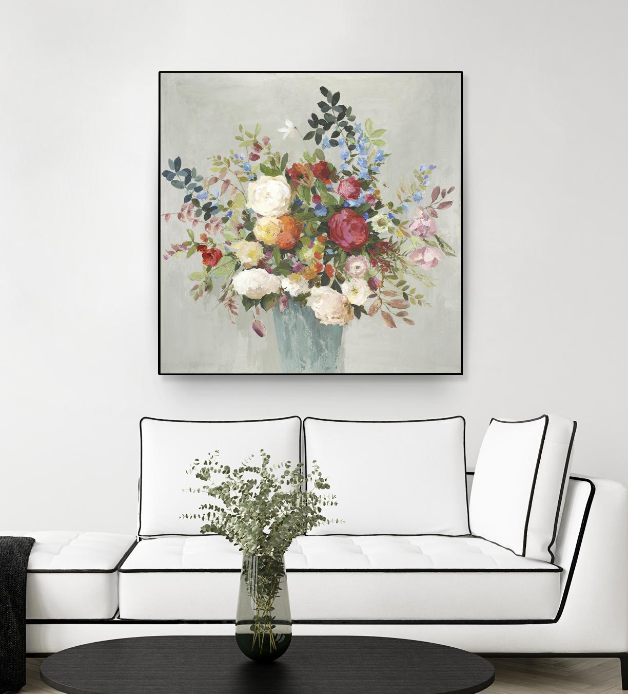 Grande by Allison Pearce on GIANT ART - blue floral
