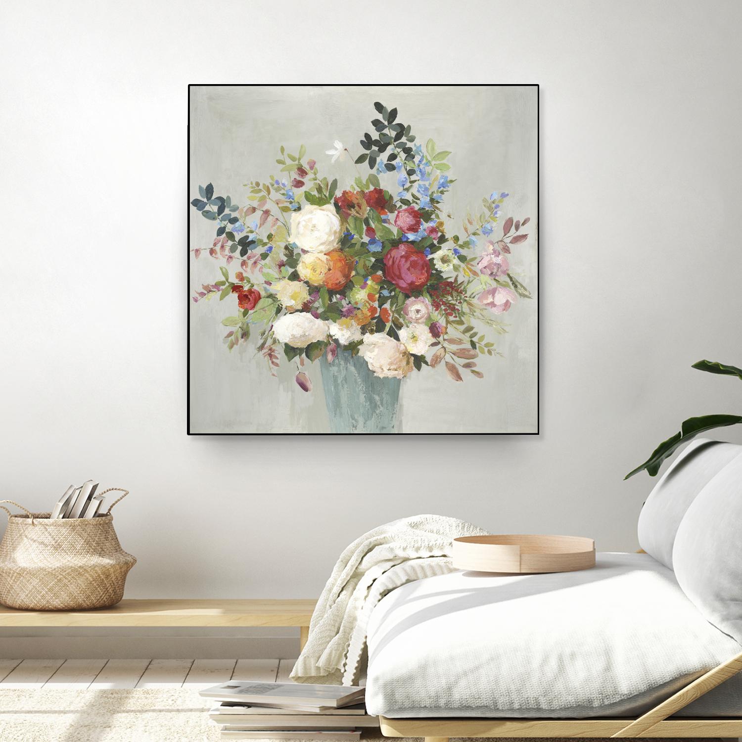 Grande by Allison Pearce on GIANT ART - blue floral