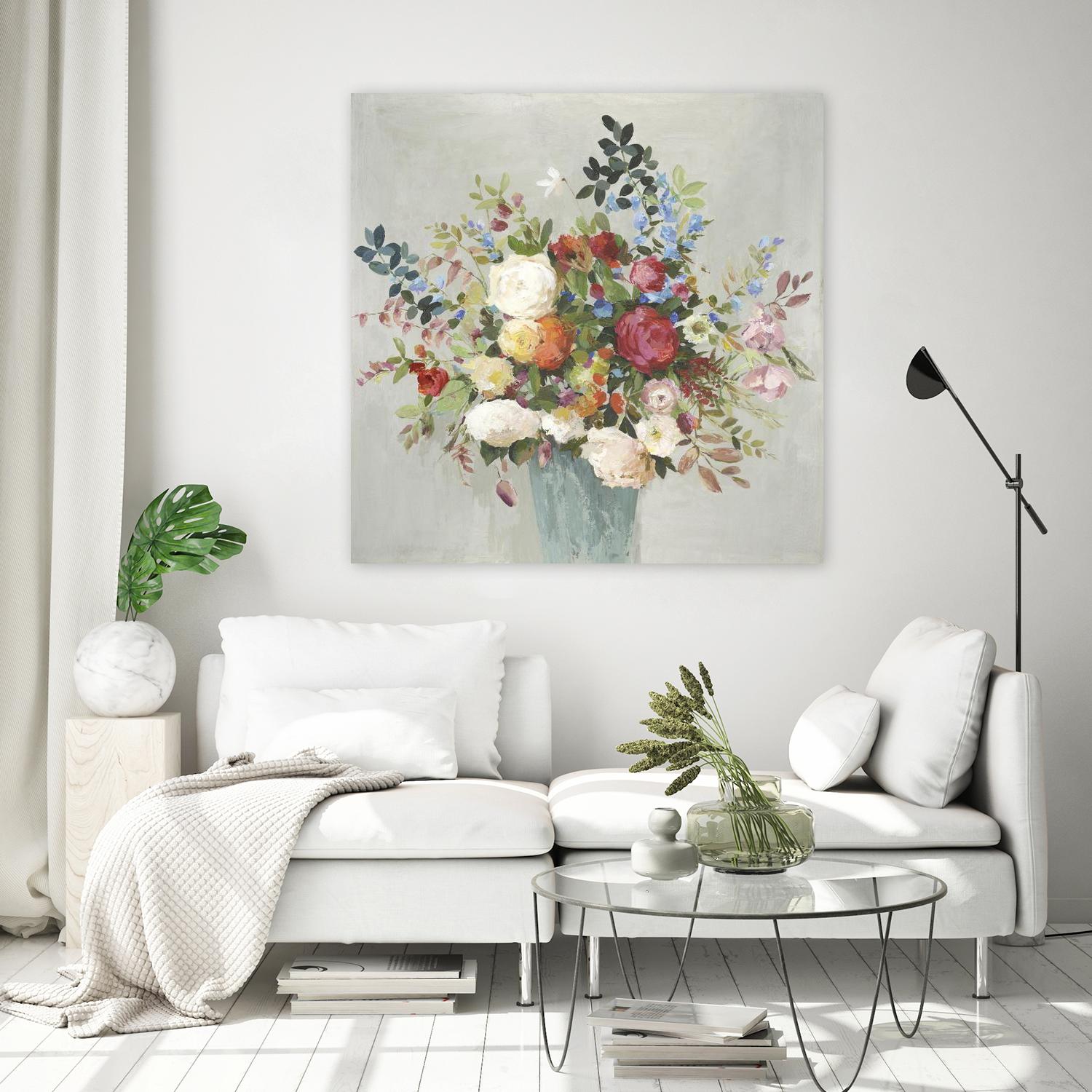 Grande by Allison Pearce on GIANT ART - blue floral