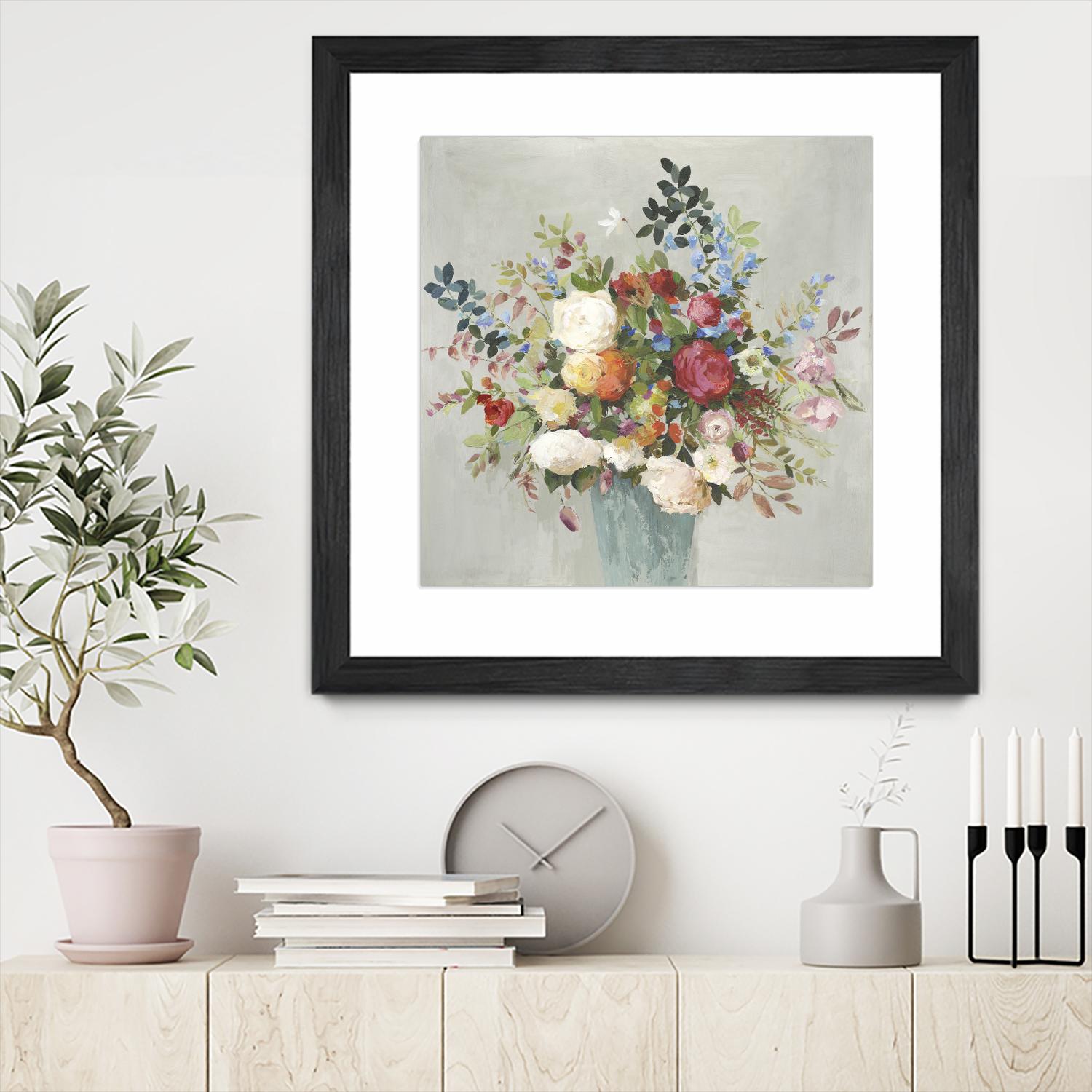 Grande by Allison Pearce on GIANT ART - blue floral