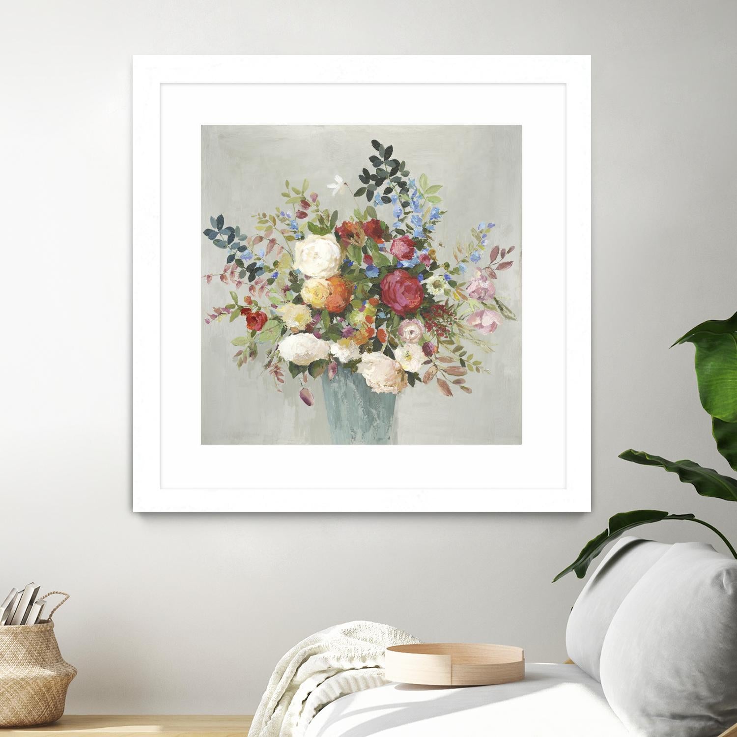 Grande by Allison Pearce on GIANT ART - blue floral