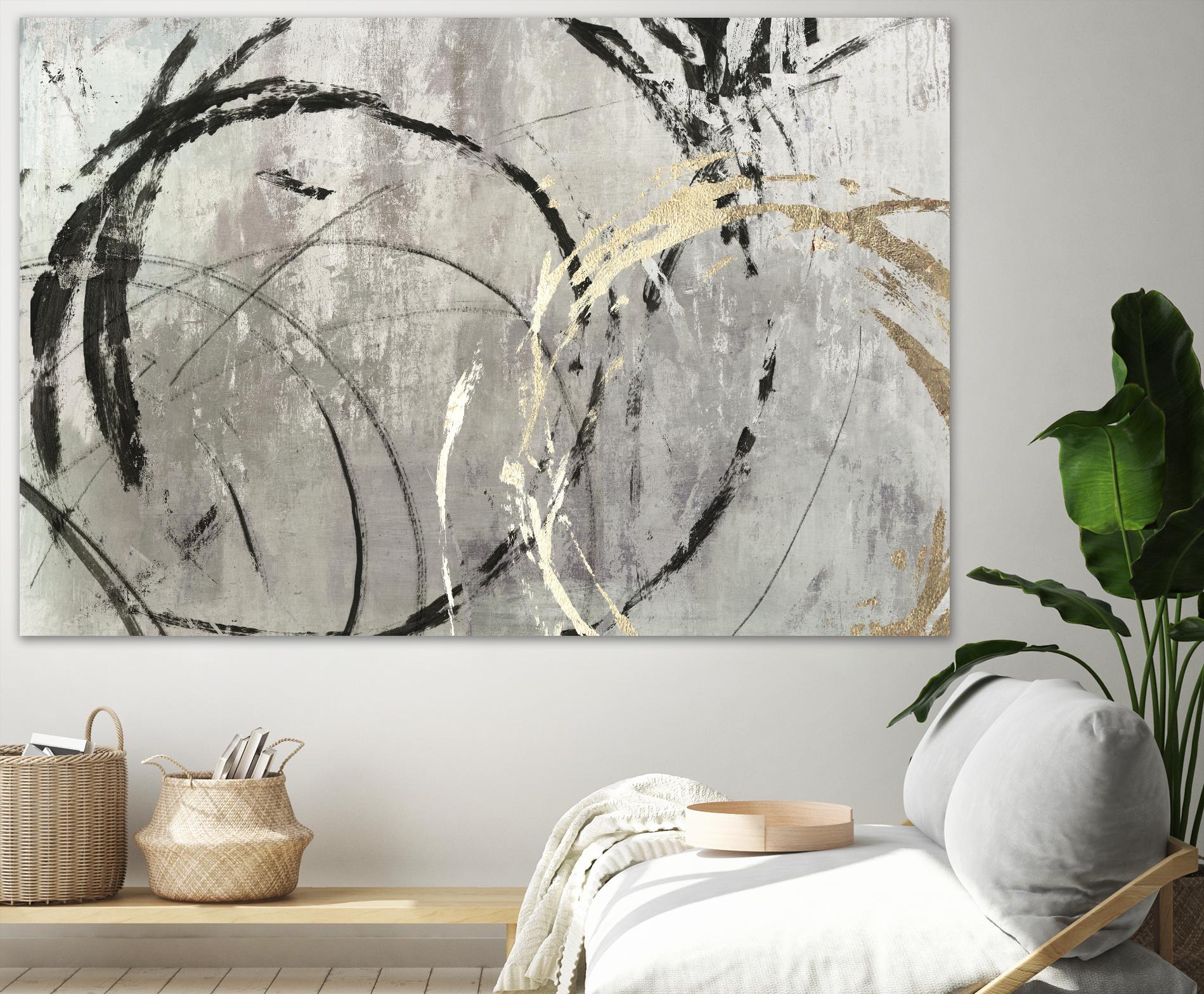 Grey Abstract I by PI Studio on GIANT ART - black abstract