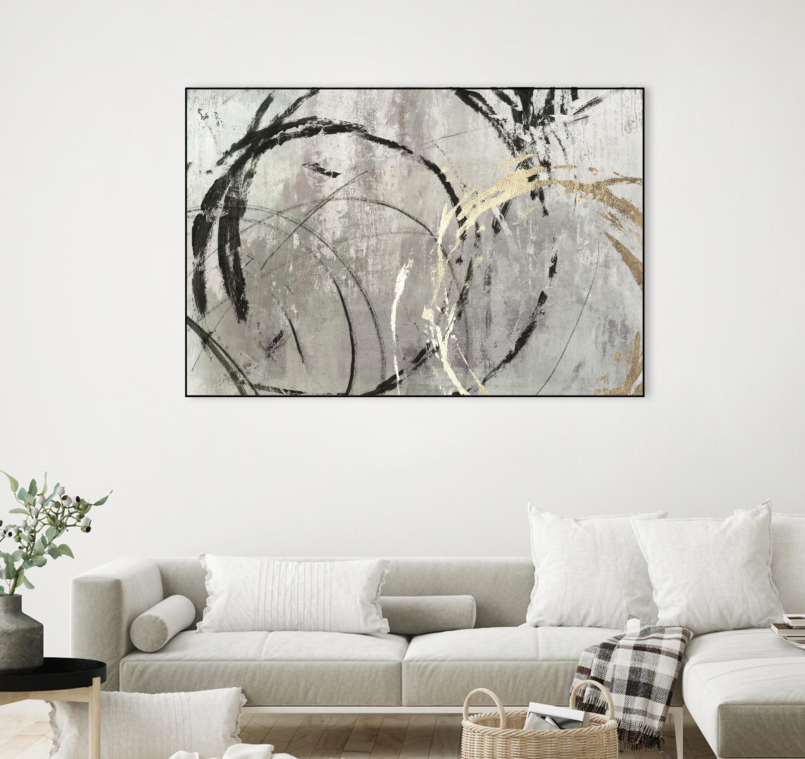 Grey Abstract I by PI Studio on GIANT ART - black abstract