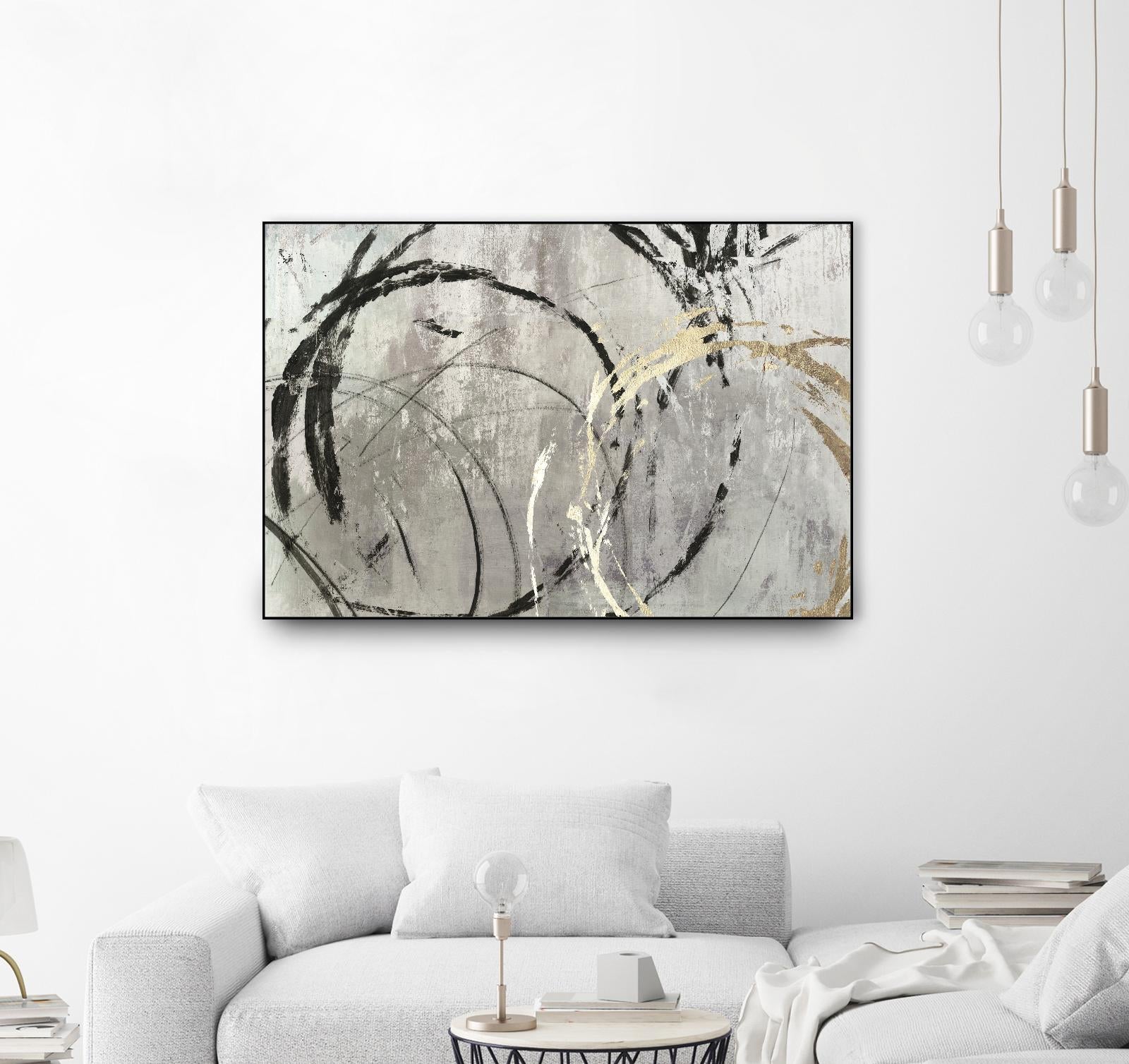 Grey Abstract I by PI Studio on GIANT ART - black abstract