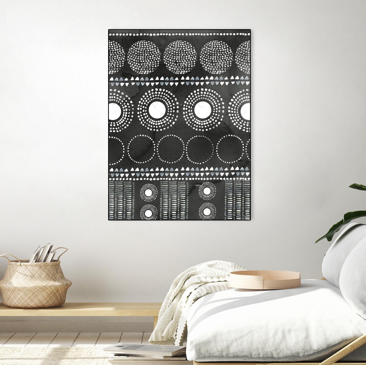 African I Black Version by PI Studio on GIANT ART - white abstract