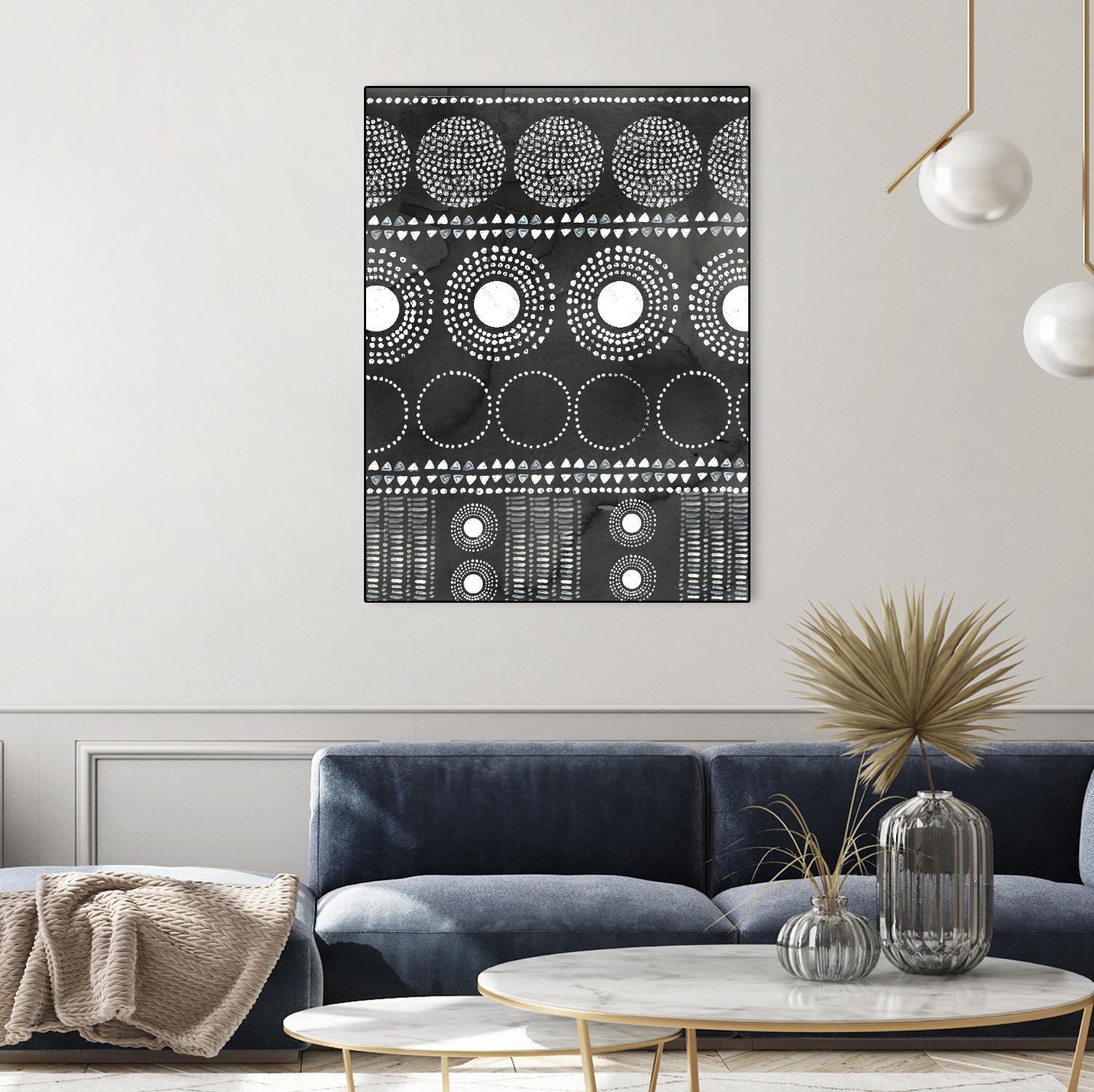 African I Black Version by PI Studio on GIANT ART - white abstract