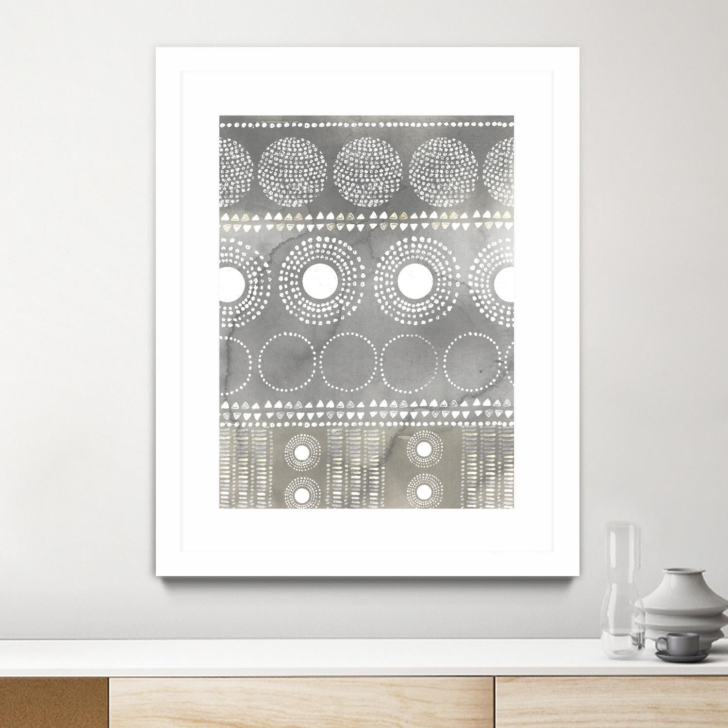 African I Neutral Version by PI Studio on GIANT ART - white abstract