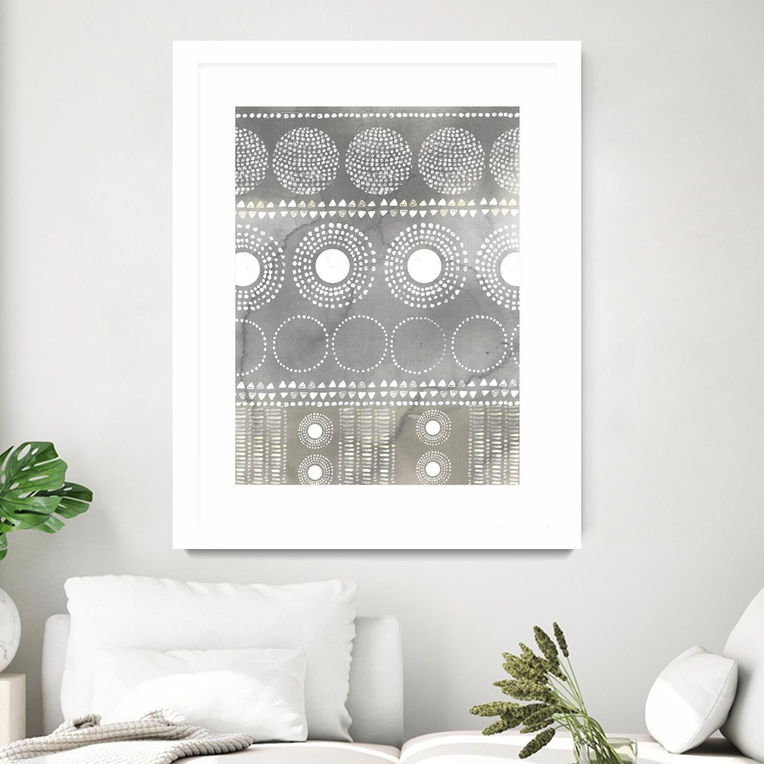 African I Neutral Version by PI Studio on GIANT ART - white abstract