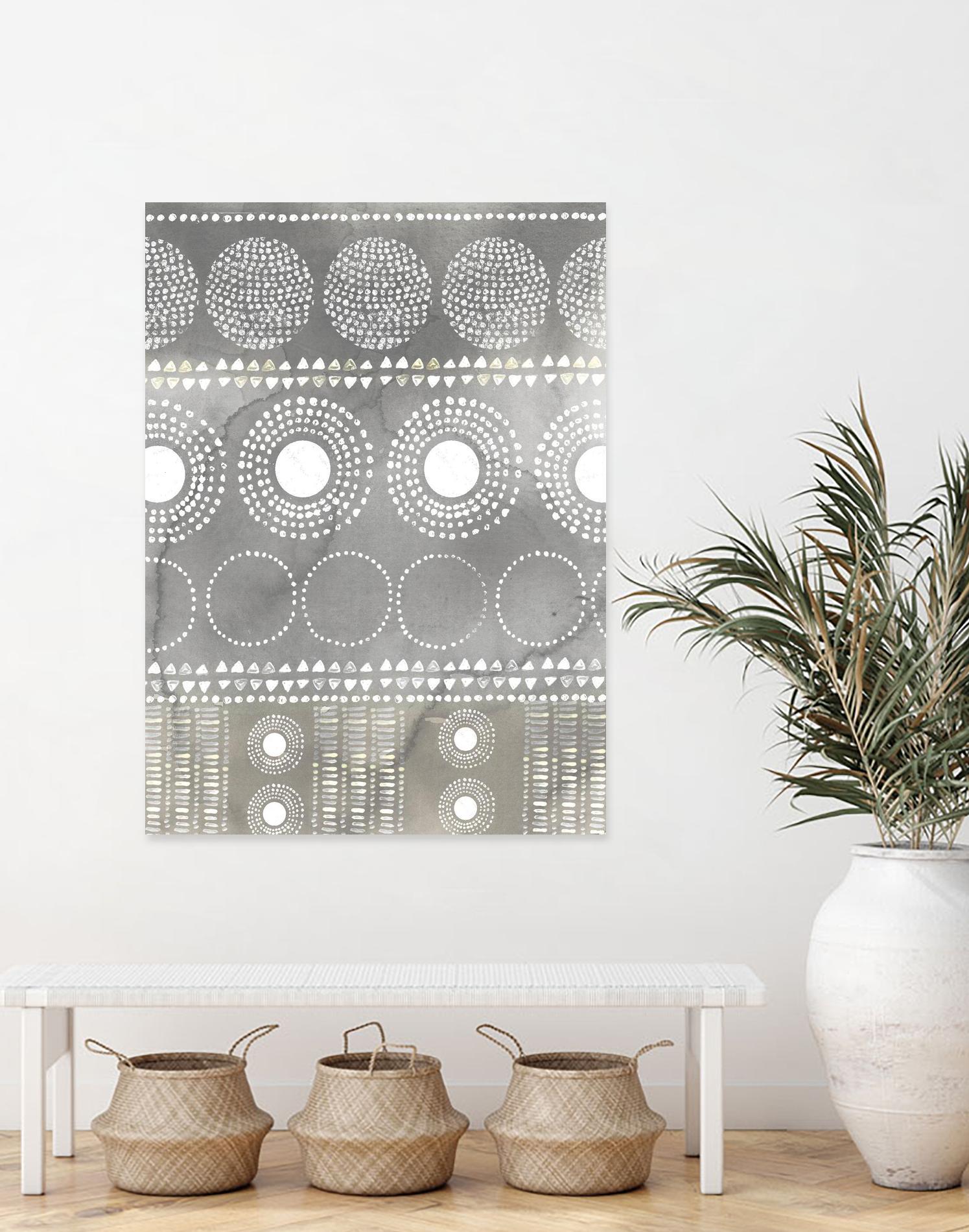 African I Neutral Version by PI Studio on GIANT ART - white abstract
