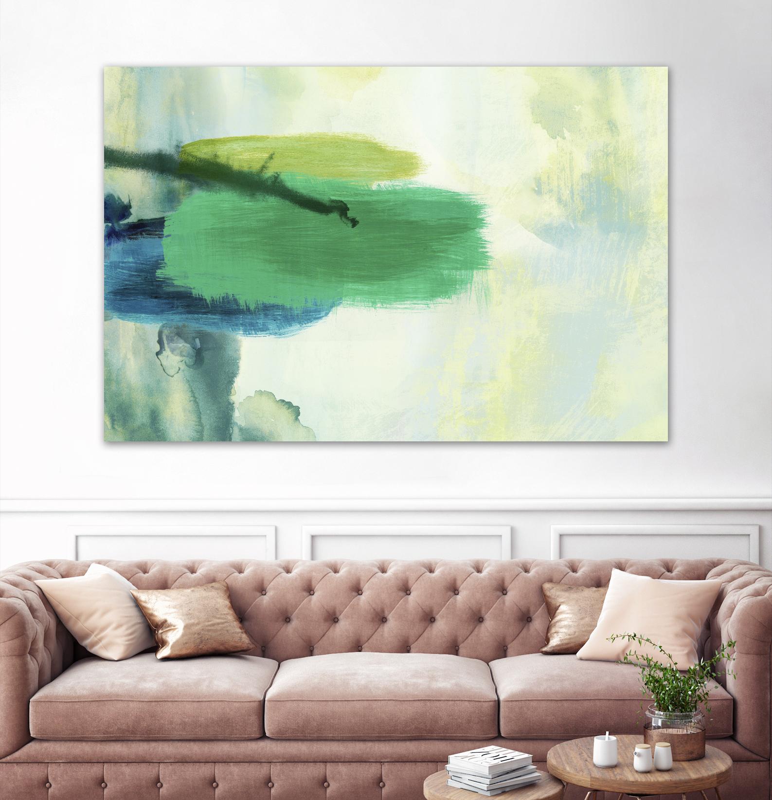 Resistant by PI Studio on GIANT ART - green abstract