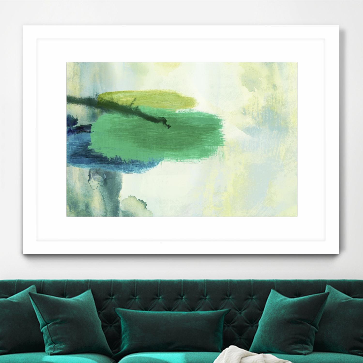 Resistant by PI Studio on GIANT ART - green abstract